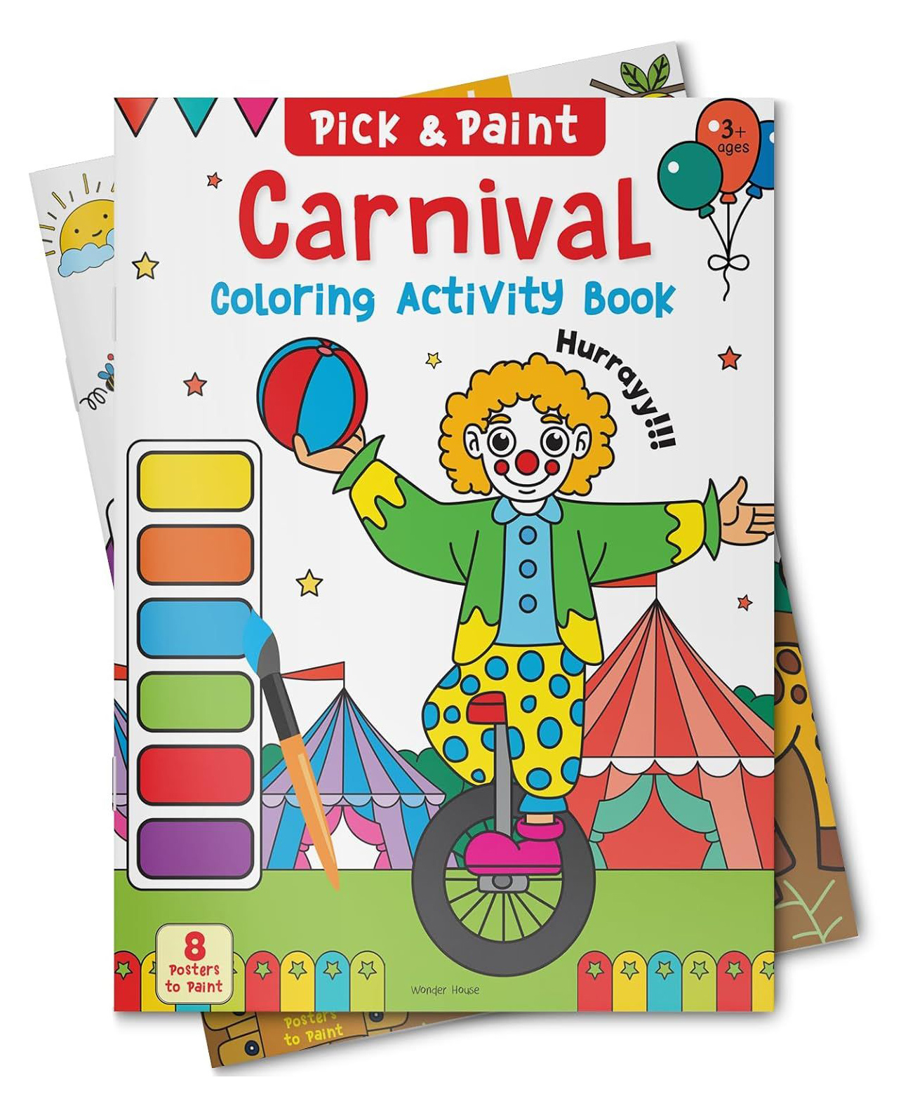 wonder house books Pick and Paint Coloring Activity Book For Kids: Carnival ,Pick and Paint Coloring, Pack of-1-English-picture-22