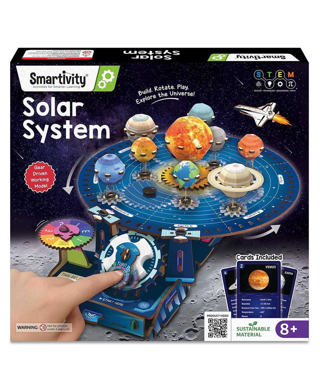 Smartivity DIY Solar System Kit Gear-Driven Working Model of Planets-picture-24