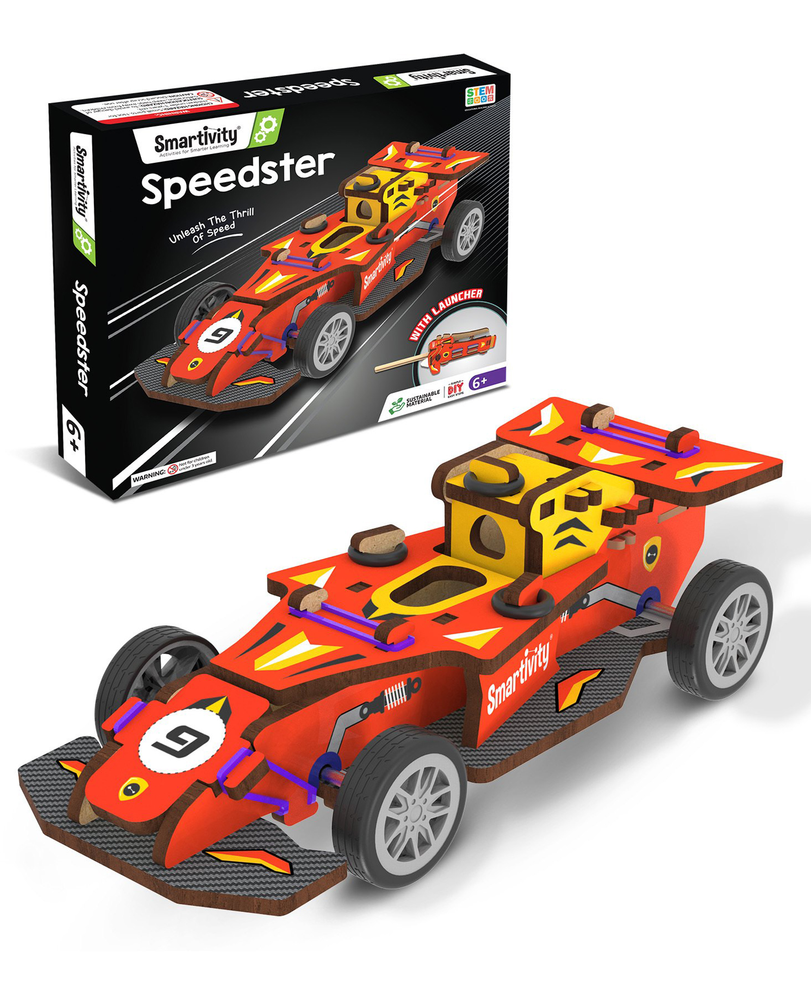 Smartivity Stem Wheels Speedster DIY Building Construction Activity Kit - Multicolor-image-44