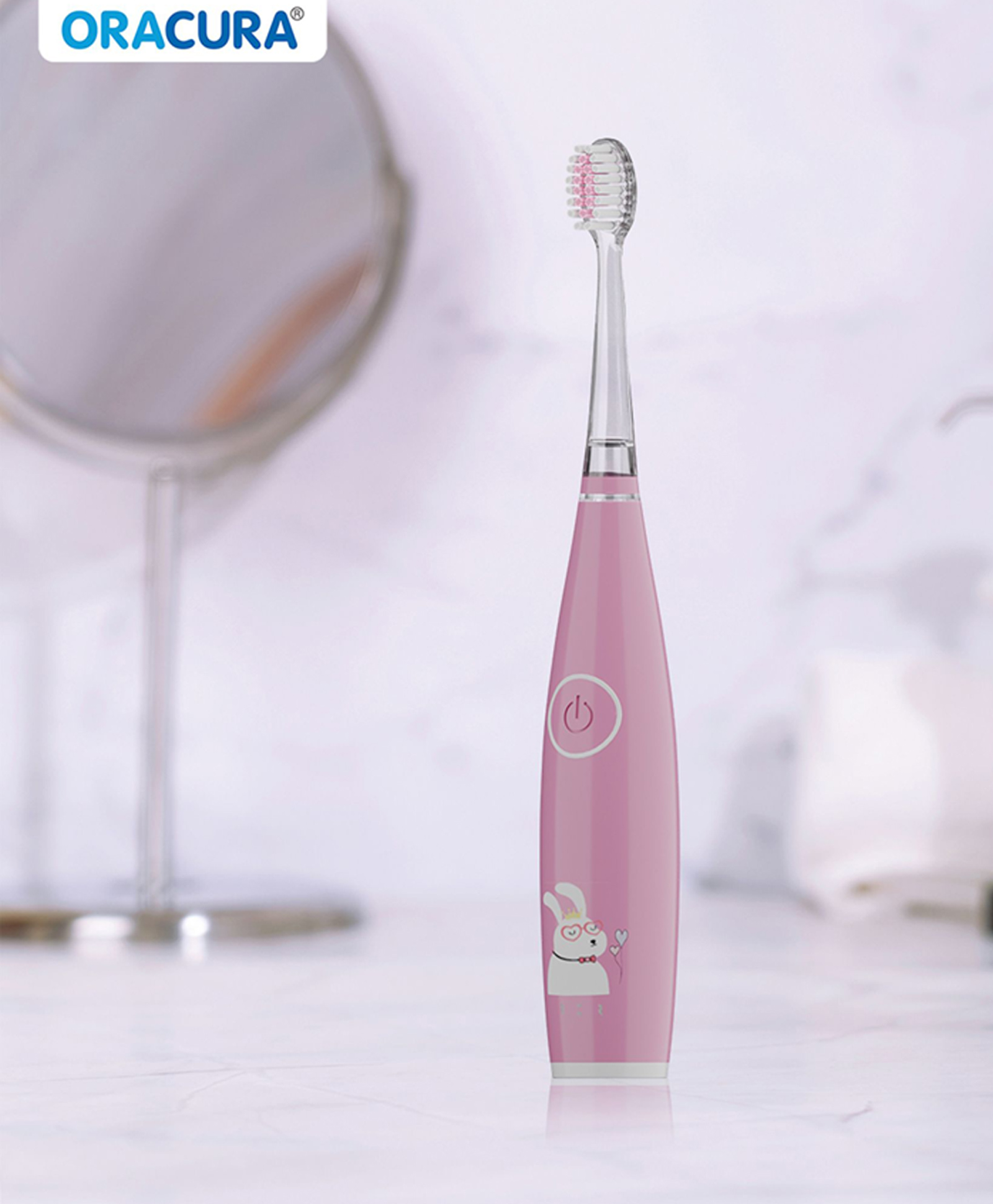 oracura KSB200 KidsCare Sonic Rechargeable Electric Toothbrush Pink-picture-11