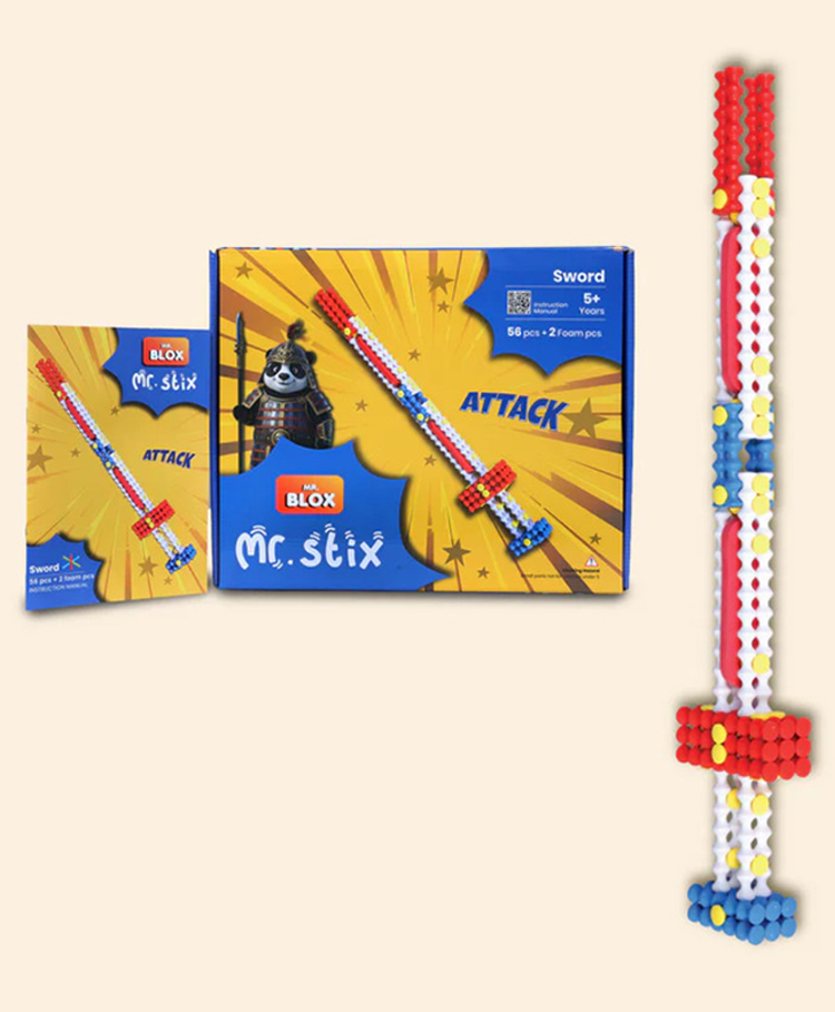 Mr. Blox - Mr Stix - Sword - 56 Pieces Multicolore-image-47