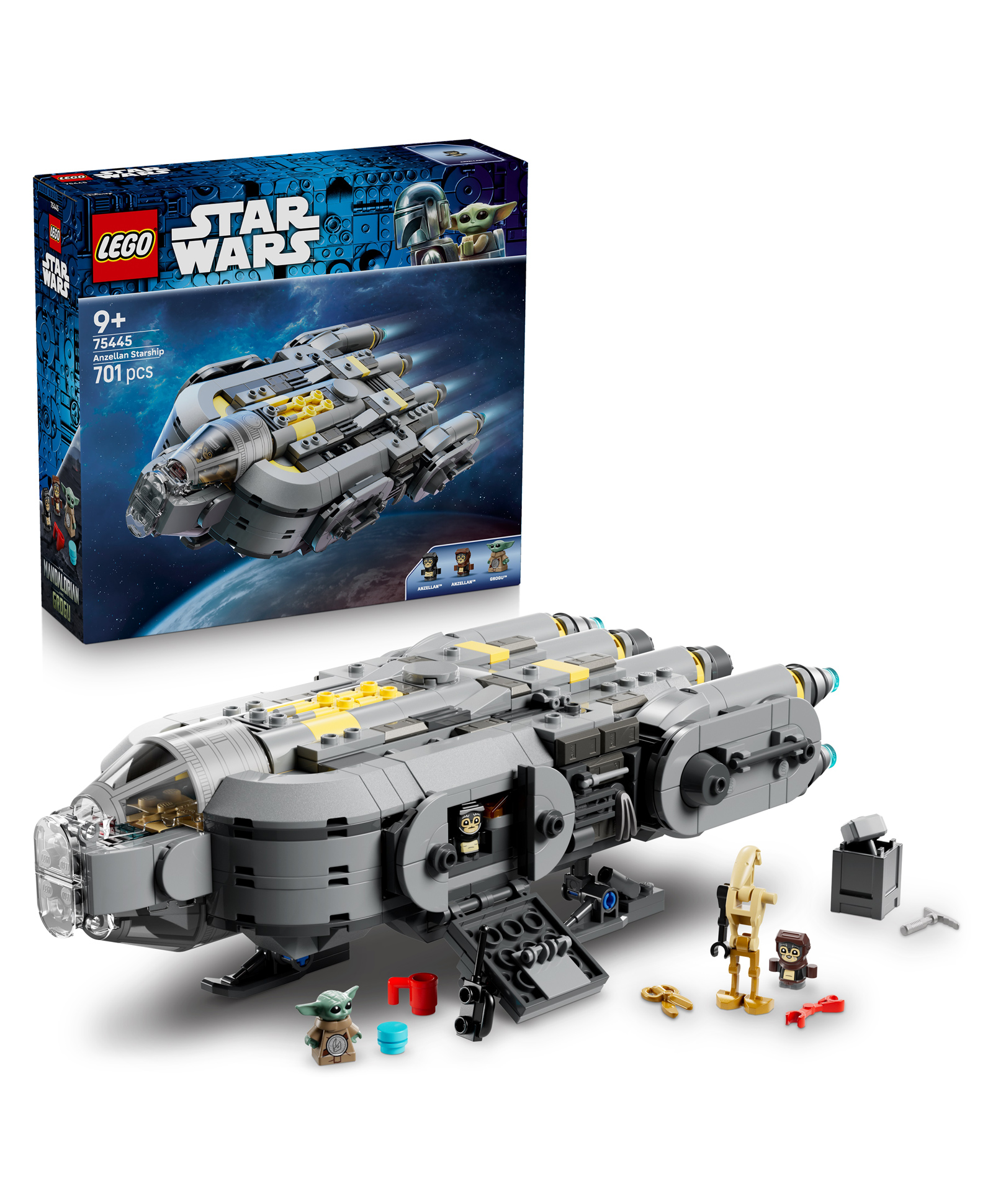 LEGO Star Wars Anzellan Starship Toy Building Set 701 pieces-75445-picture-37