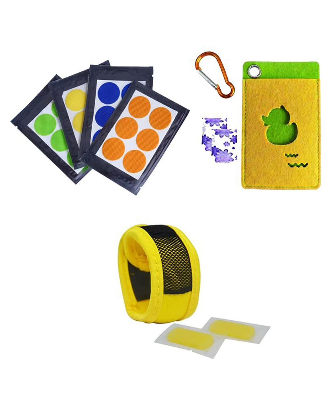 Safe-O-Kid Mosquito Protection Kit | 1 Mosquito Repellent Band, 1 Mosquito Repellent Pouch & 1 Mosquito Repellent Patches Pack | Natural Insect Protection for Babies & Kids - Assorted-image-23