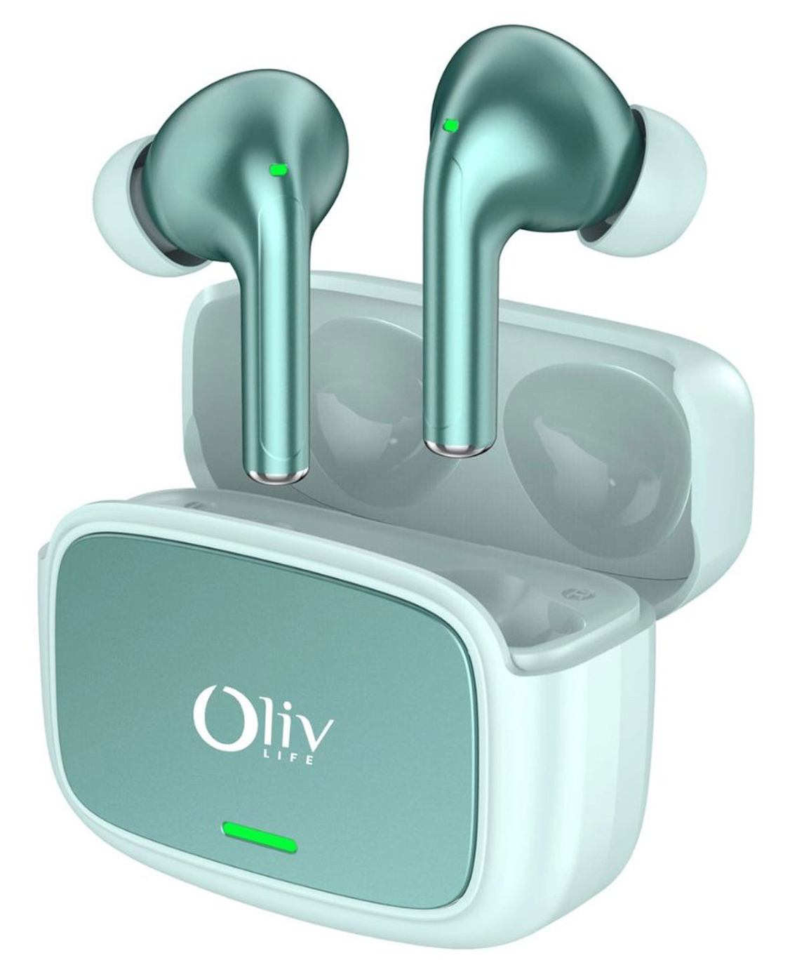OlivLife VELO True Wireless Earbuds, Bluetooth 6.0 in-Ear Headphones with ENC Mic, 14H Playtime, Deep Bass, Premium Sound, Type-C Fast Charging Case, Ultra-Light Design,Green-image-16