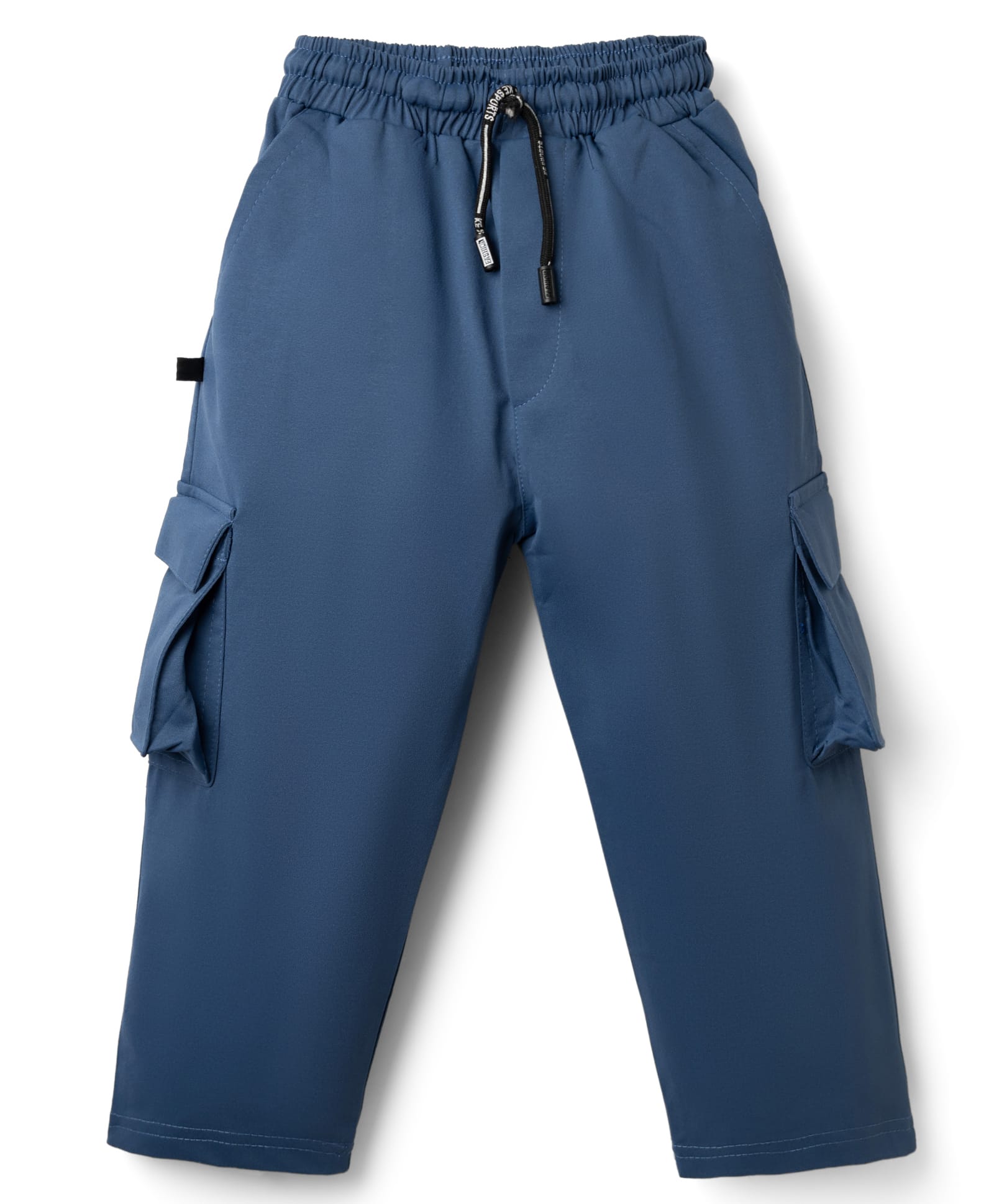 Rikidoos Cotton Woven Full Length Solid Colour Cargo Pant- Blue-picture-16