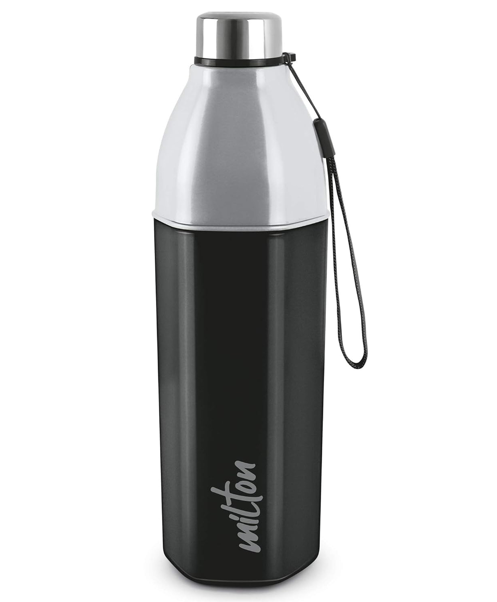 Milton Water Bottle Kool Hexone 1200 PU Insulated, 1.12 Litre, Leak Proof, BPA Free, Ideal for Home, Office, Gym, Travelling, Black-picture-11