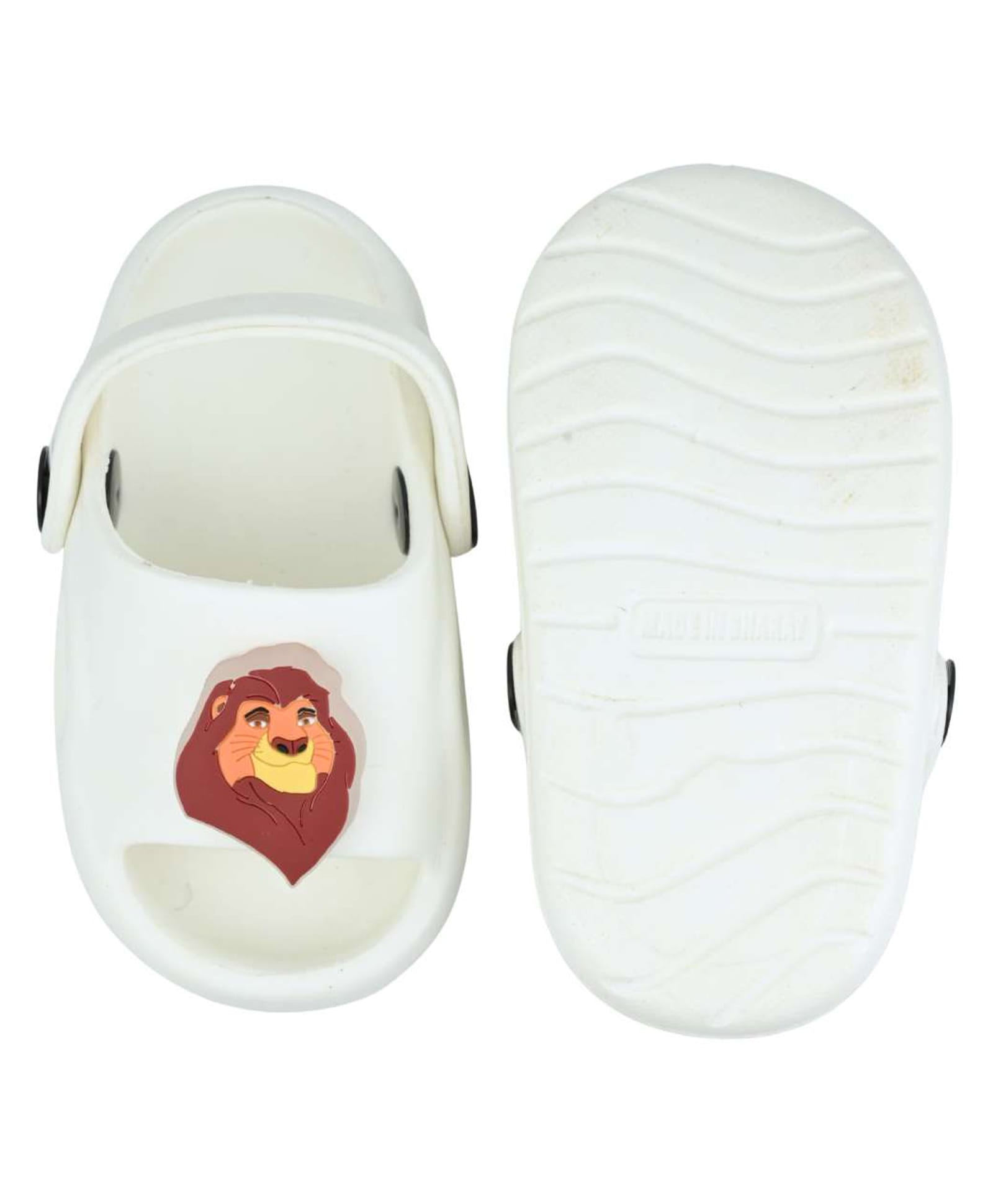 Yellow Bee Disney The Lion King Featuring LED Mufasa Applique Detailed Sandals - White-image-21