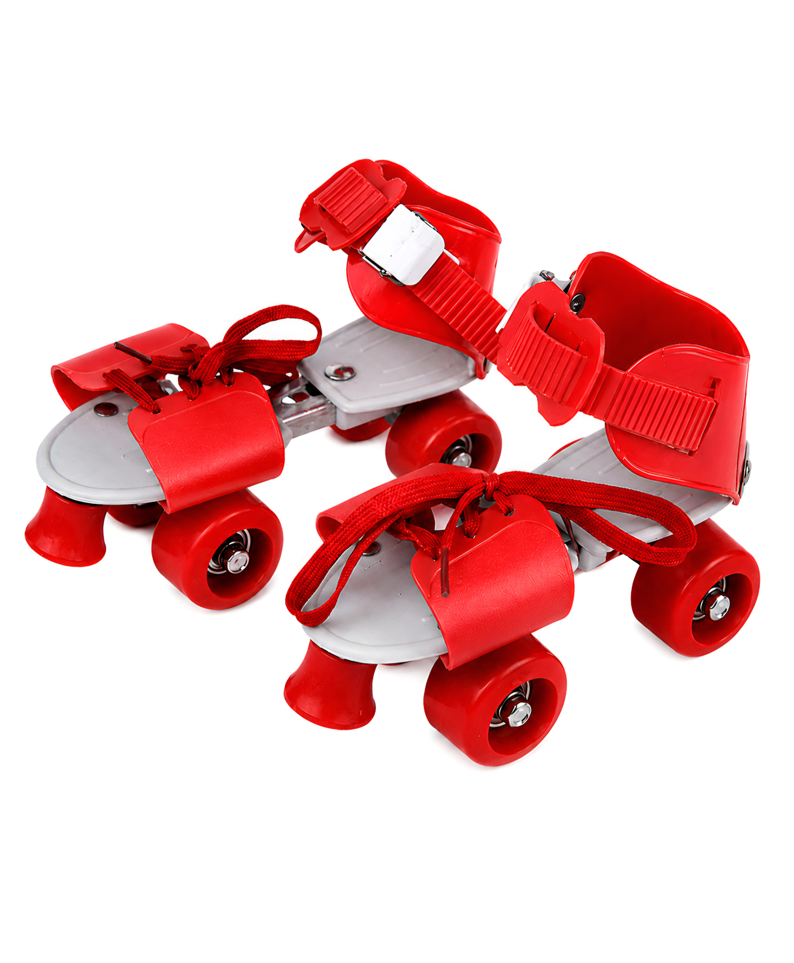NEGOCIO Roller Skates Inline Skate Wheel Beginner Inline Roller Skating with Adjustable Size and Front Break School Sport- PACK OF 1- COLOR RED-image-15