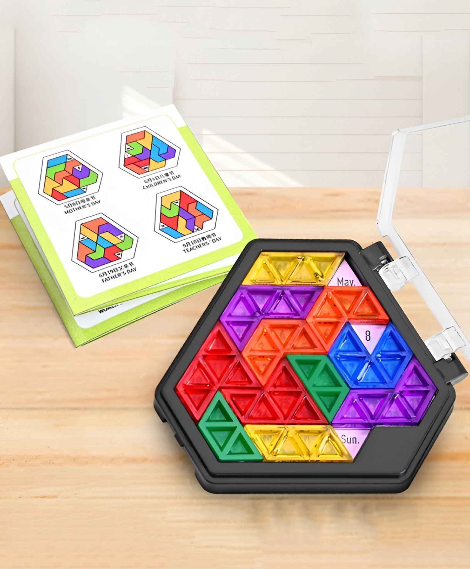 NEGOCIO Montessori 3D Tangram Jigsaw Thinking Board Game Puzzle |Creative & Educational Puzzle Board Game - PACK OF 1 - COLOR MAY VARY-image-20