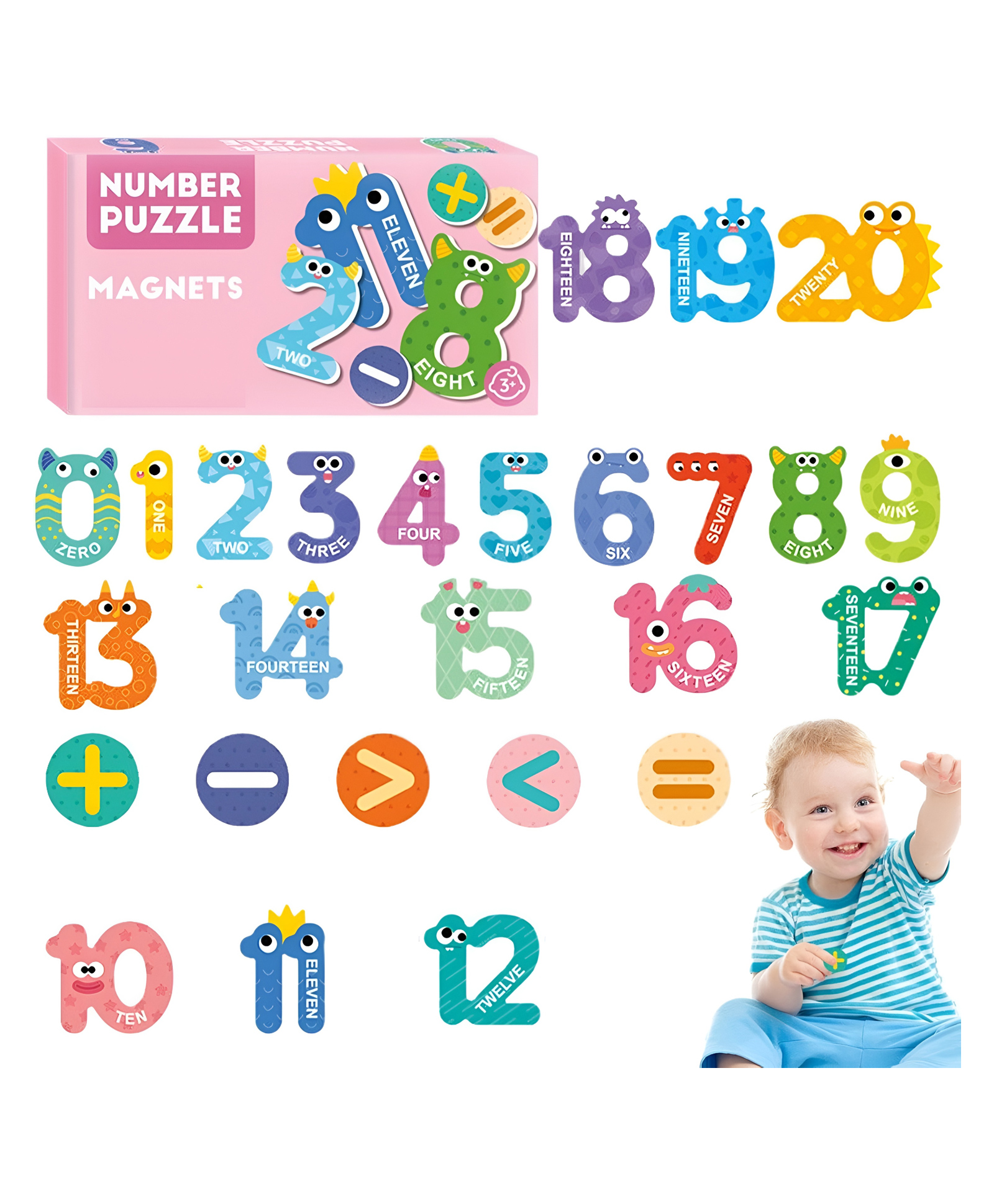 NEGOCIO Magnetic Numbers for Classroom | Fridge Magnets with Numbers, Educational Division Multiplication Number Blocks, Whiteboard Toys, Fridge - PACK OF 1 - COLOR MAY VARY-picture-13