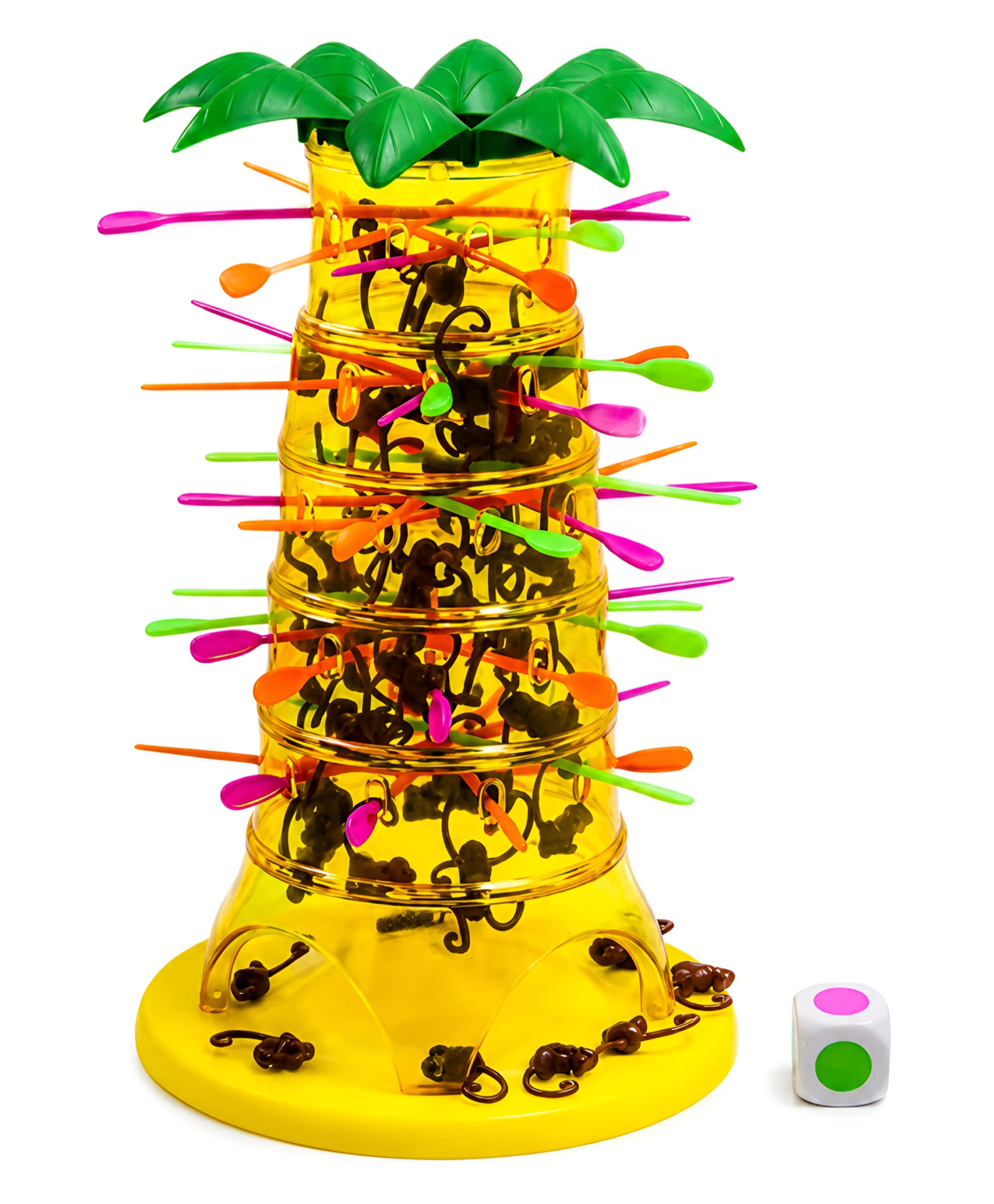 NEGOCIO Stick & Monkey Drop Balance Fun Strategy Game with Animal Pieces | Ages 3+ | Skill & Coordination Toy Party Game for Kids - PACK OF 1 - COLOR MAY VARY-image-1