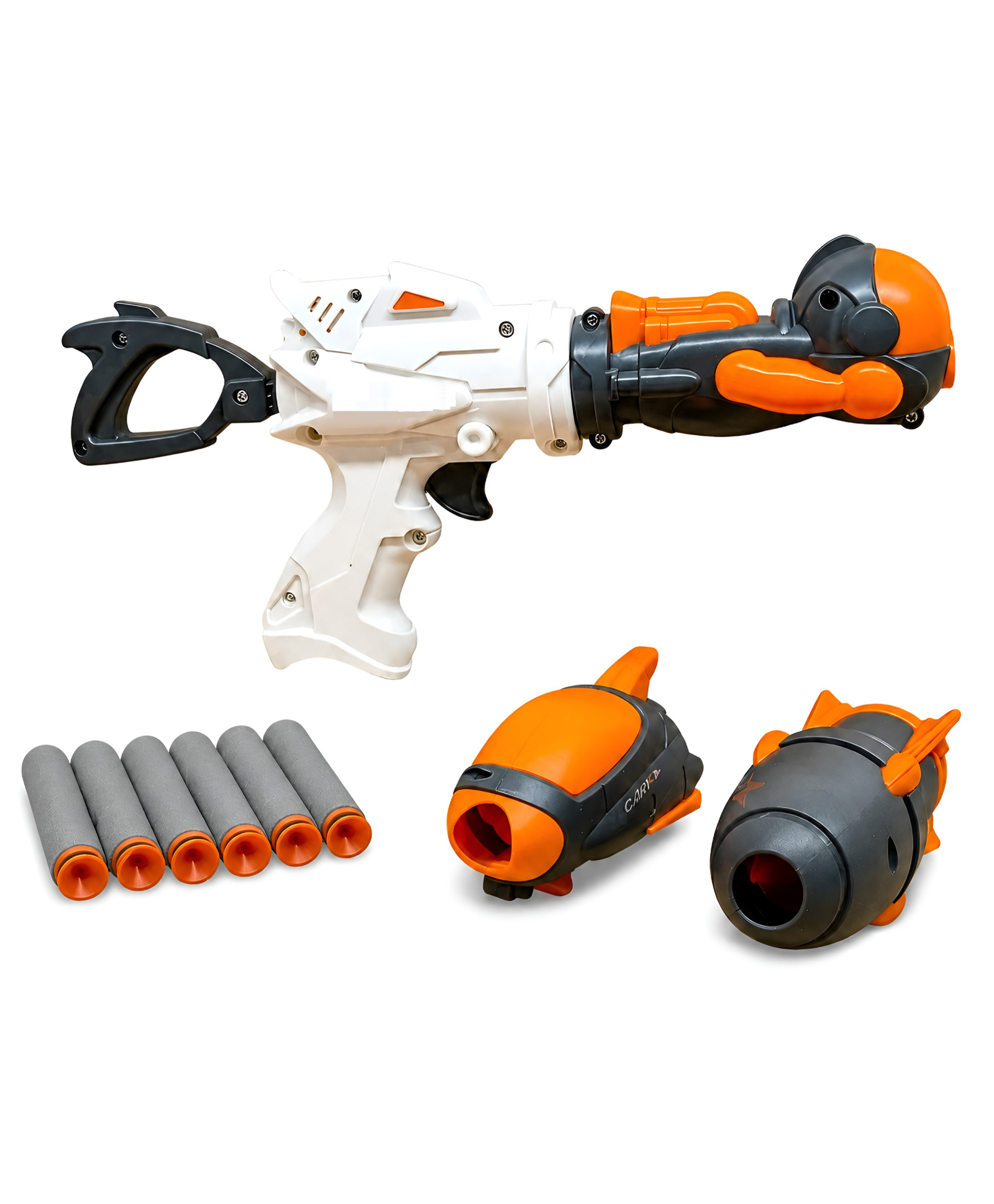 NEGOCIO Kids 3 In 1 Rocket Blaster Toy Gun with Soft Foam Bullets Air Pump Action Shooting Toy, Space-Themed Adventure Blaster - PACK OF 1 - COLOR MAY VARY-image-38