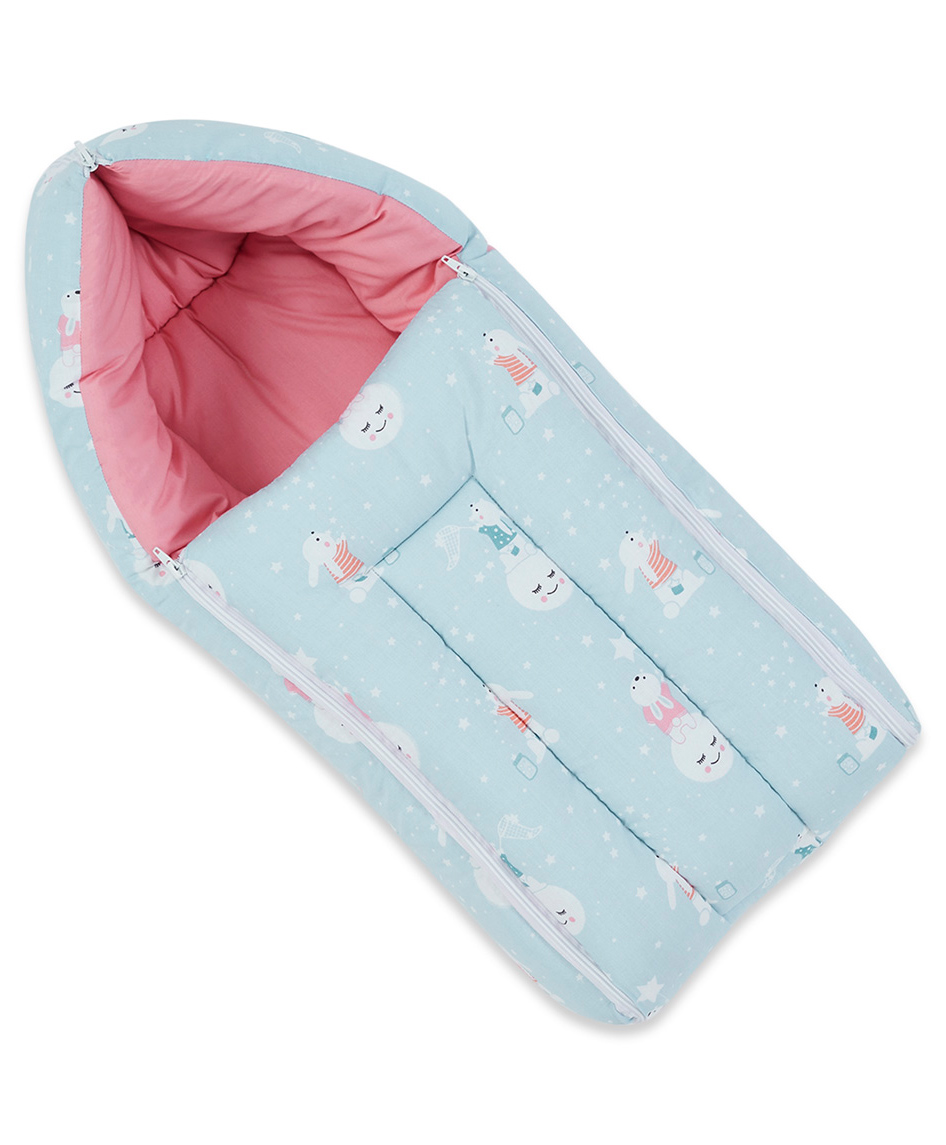 Haus & Kinder Cotton Carrier Nest cum Sleeping Bag, Serene Dreamscape ( Newborn - 3 Months)-picture-36