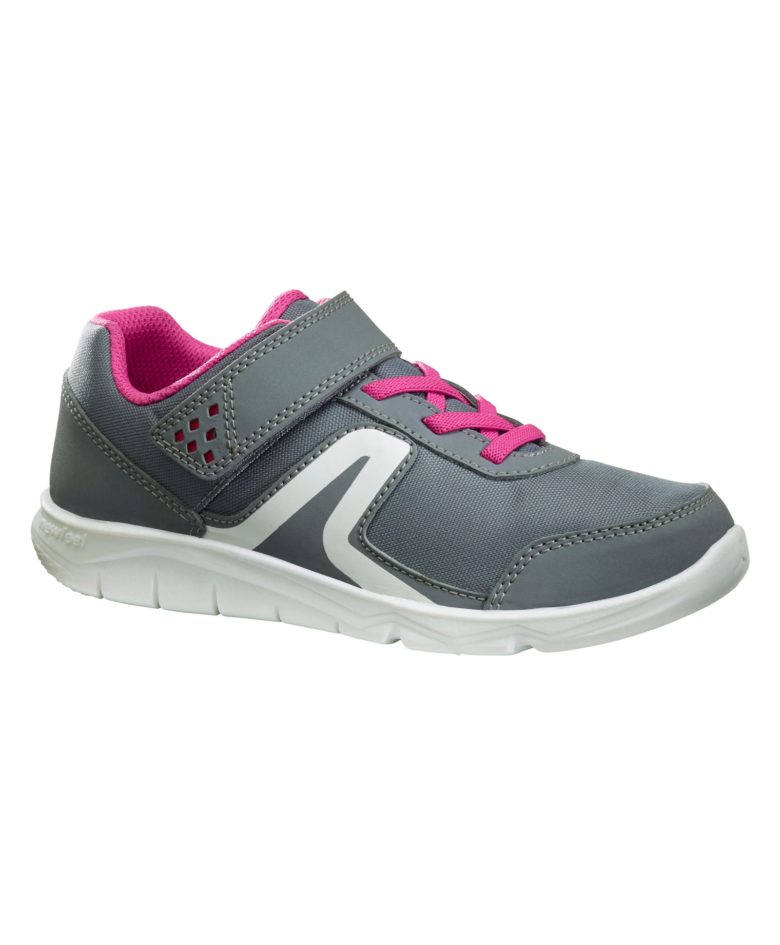 DECATHLON PW 100 Mesh Detailed Abstract Design Velcro Closure Shoes - Grey-image-24