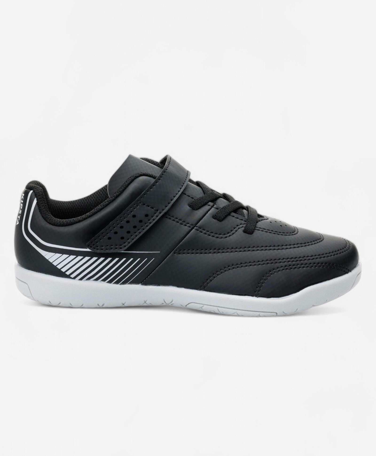 DECATHLON Kipsta Futsal 100 Placement Striped Velcro Closure Shoes - Black-image-42