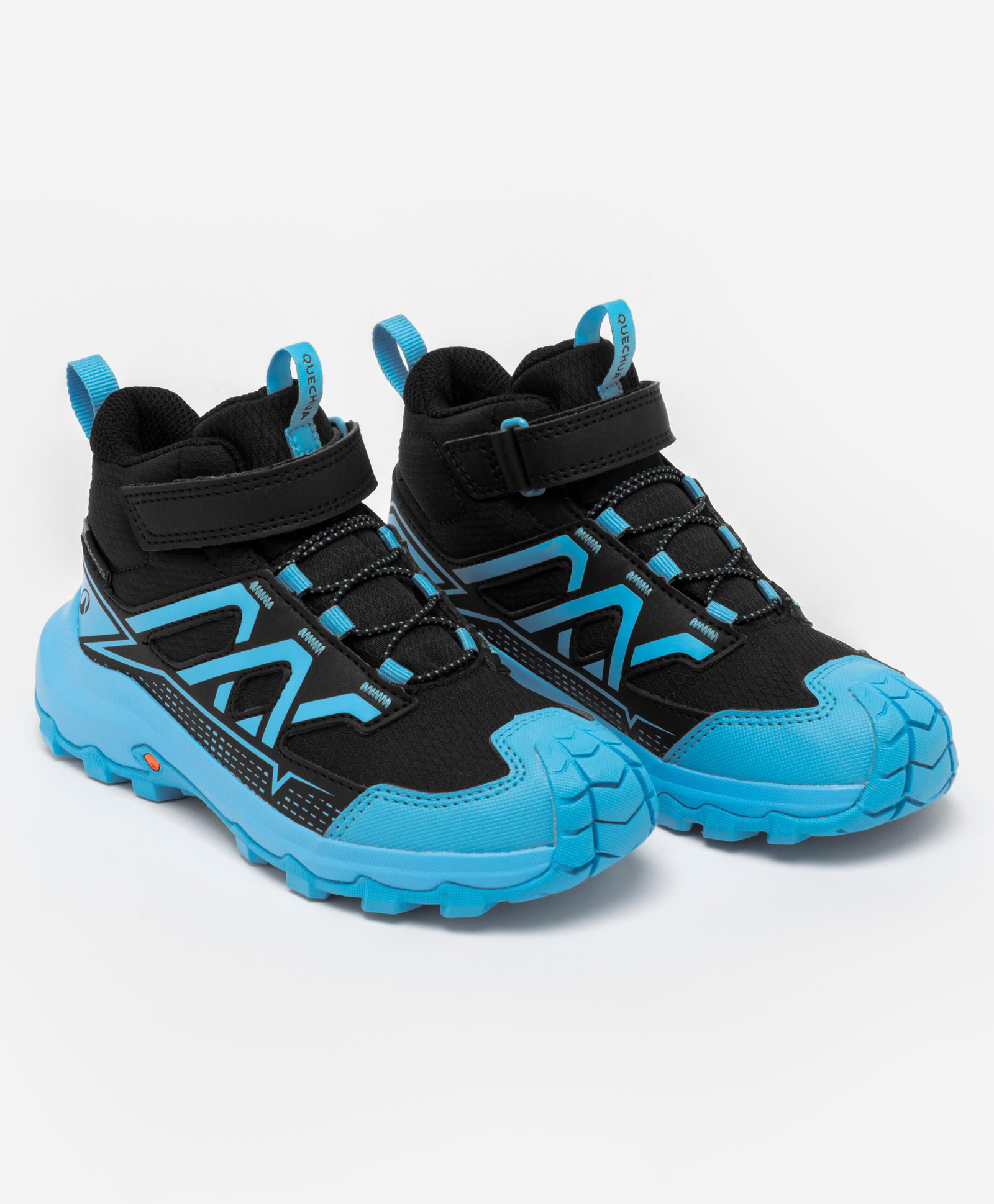 DECATHLON Quechua Abstract Design Colour Blocked Velcro Closure Shoes - Blue-picture-30