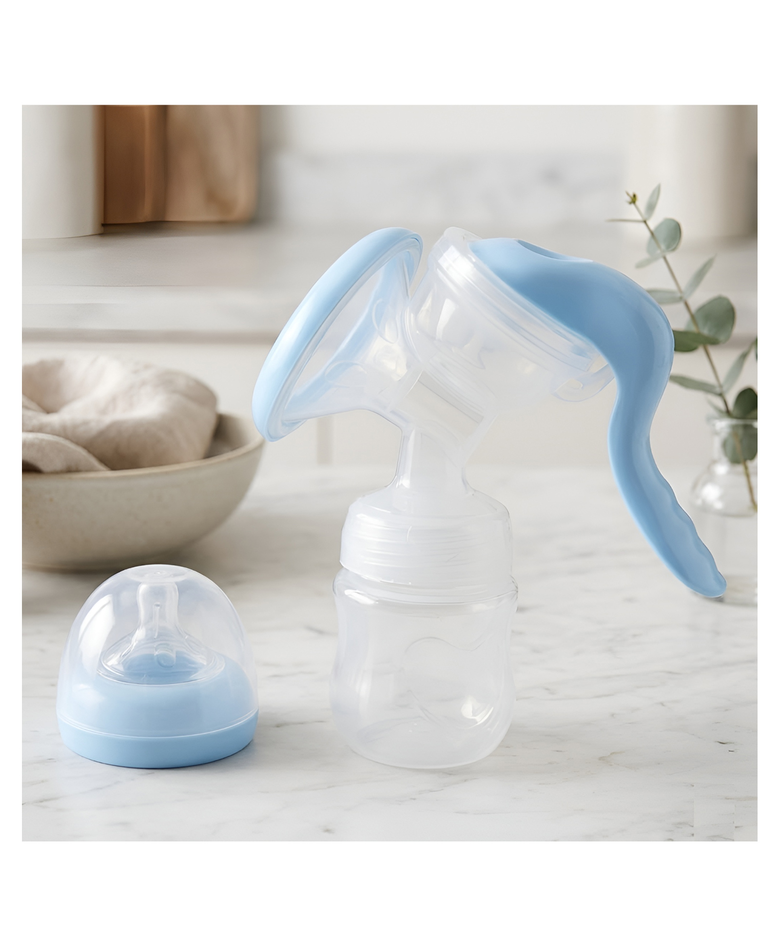 COZY VIBES Portable Manual Breast Pump With Nipple - Hand-Powered, Lightweight, Quiet (0% BPA) - PACK OF 1 - COLOR MAY VARY-image-22