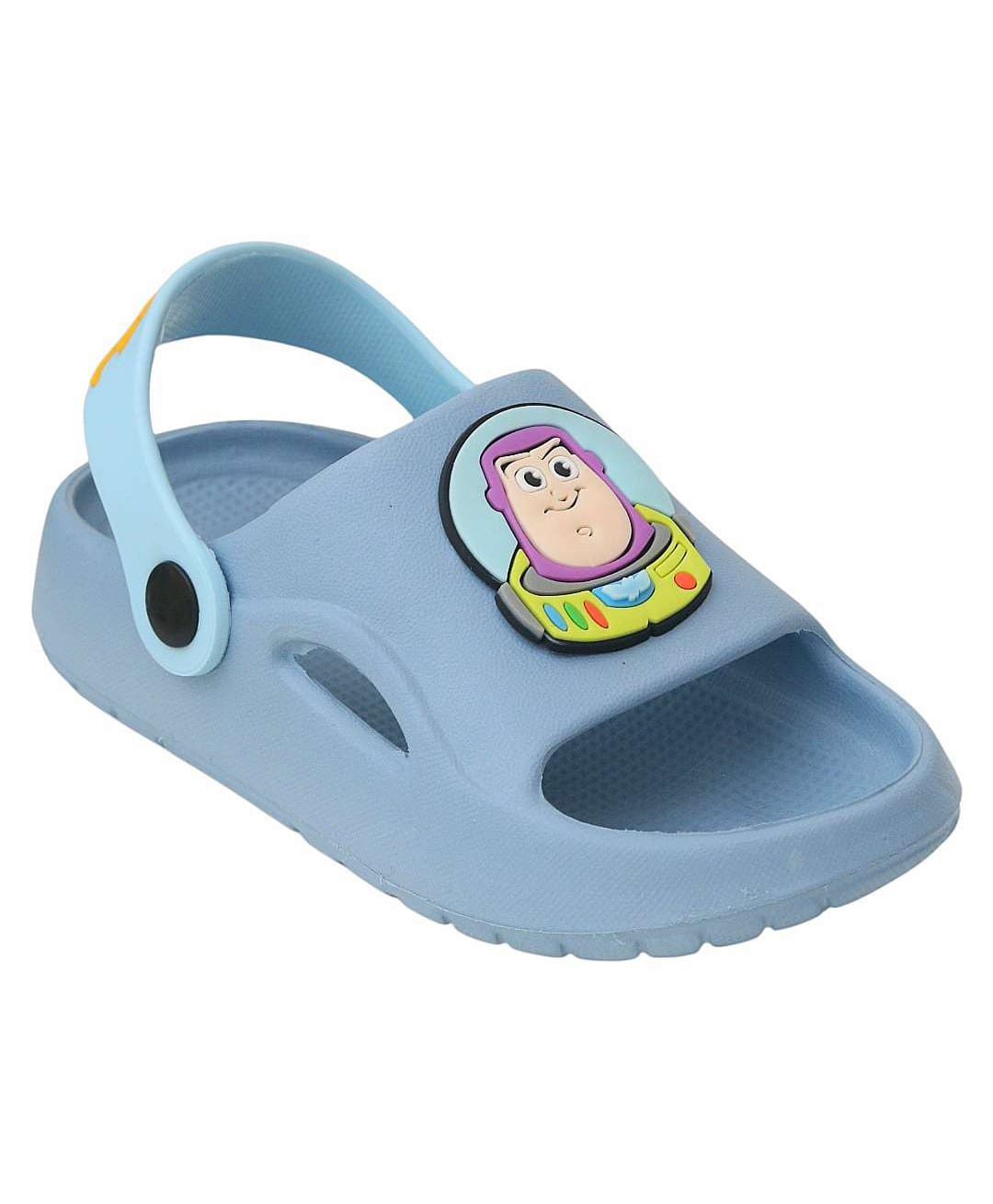 Yellow Bee Disney Pixar Featuring Buzz Lightyear Applique Detailed Slingback Sandals - Blue-picture-34