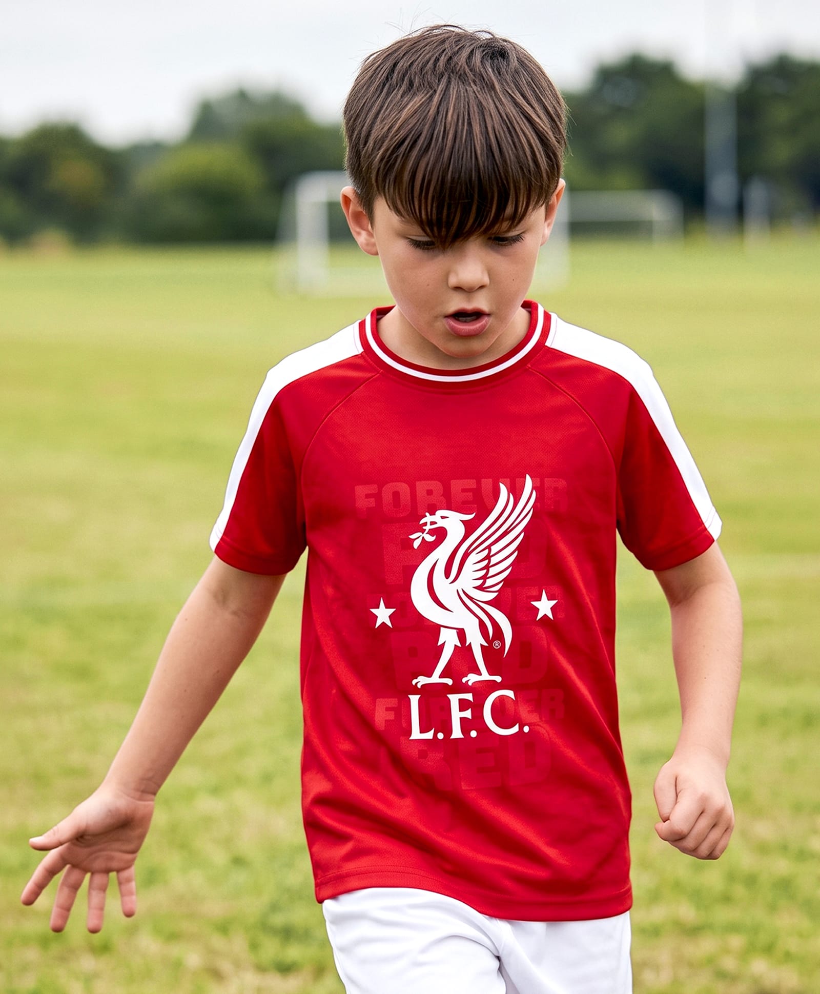 Pine Active Knit Half Sleeves Football T-Shirt With Text Print - Red-picture-44