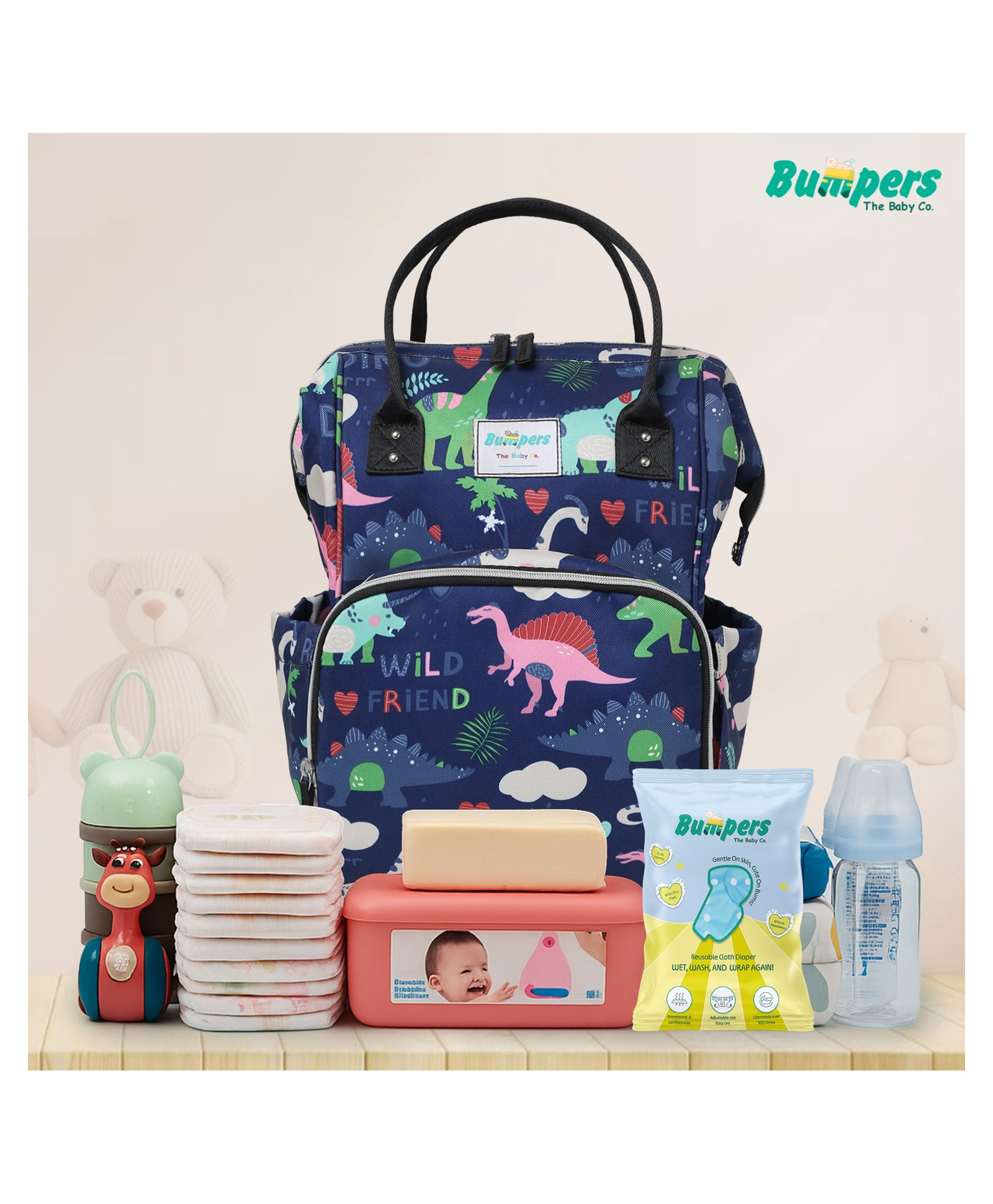 bumpers BUMPER DINO DIAPER BAG-picture-1