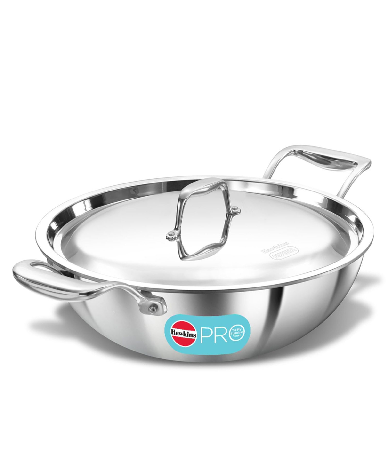 Hawkins Pro 3.5 Litre Deep-Fry Pan, Triply Stainless Steel Kadhai with Stainless Steel Handles and Stainless Steel Lid, Silver (PSK35S)-image-18