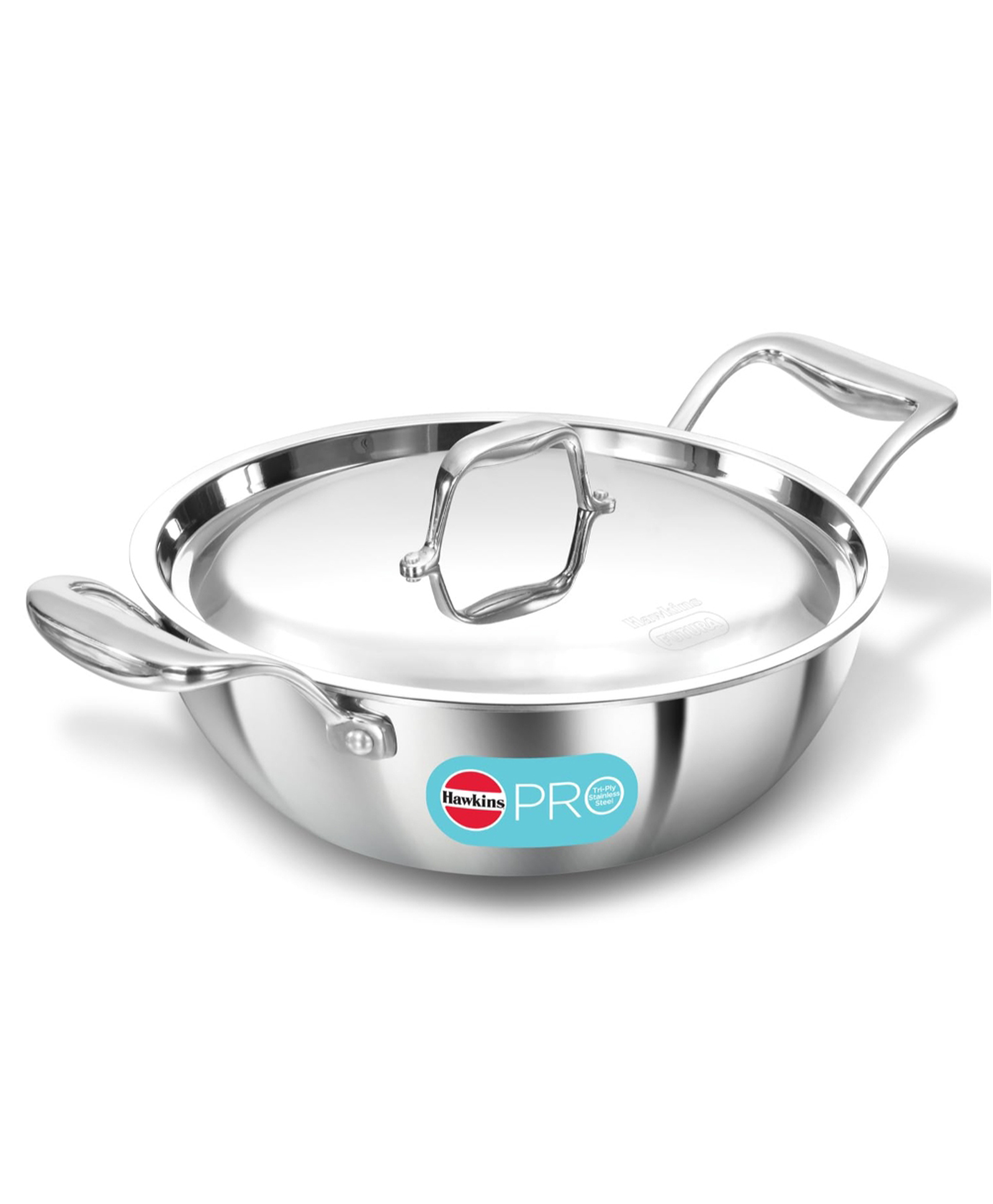 Hawkins Pro 2.5 Litre Deep-Fry Pan, Triply Stainless Steel Kadhai with Stainless Steel Handles and Stainless Steel Lid, Silver (PSK25S)-image-17