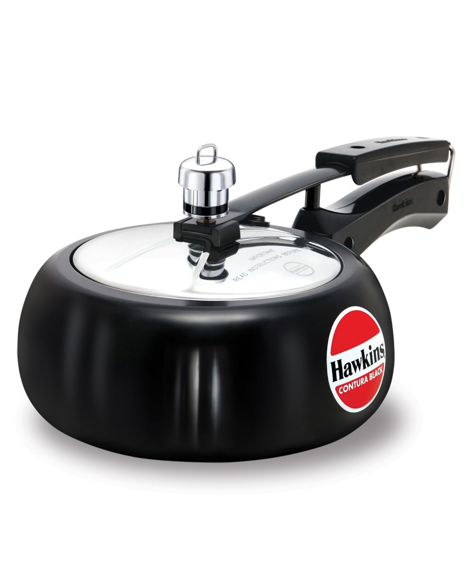 Hawkins Contura Black Hard Anodised Aluminium Pressure Cooker, 2 Ltr - Black-image-28