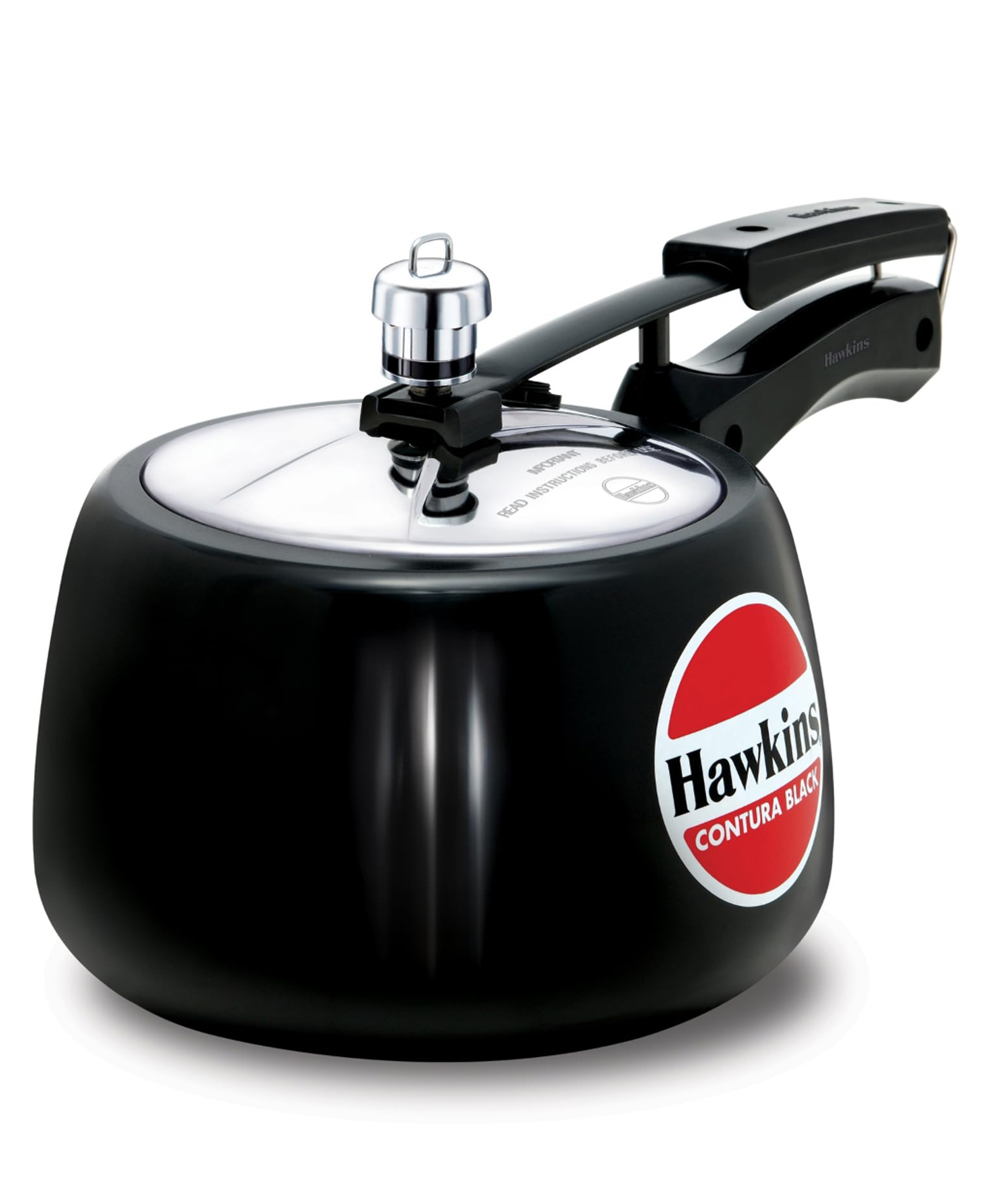 Hawkins Contura Black Pressure Cooker, Hard Anodised Inner Lid, Handi Cooker 3L - Black-image-33