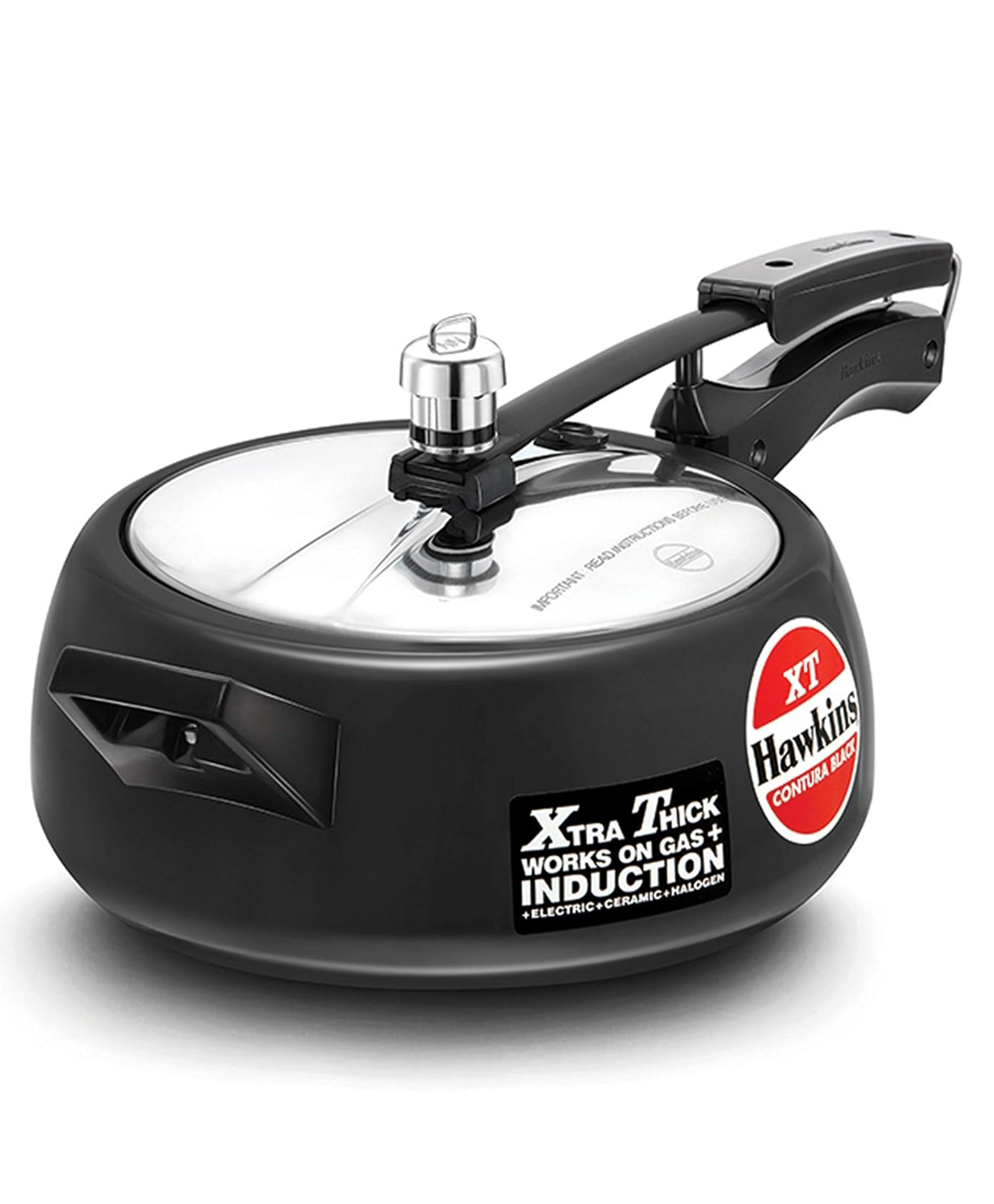 Hawkins Pressure Cooker Contura Hard Anodized Extra Thick Base for Induction, 3.5 L - Black-image-30