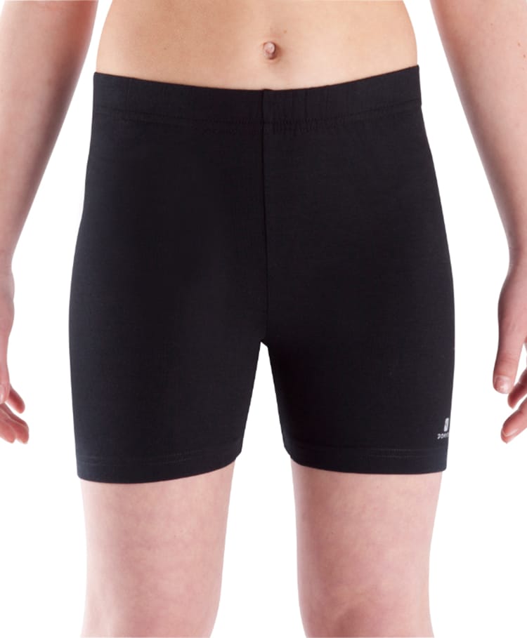 DECATHLON Domyos Cotton Knit Brand Logo Printed Shorts - Black-picture-17