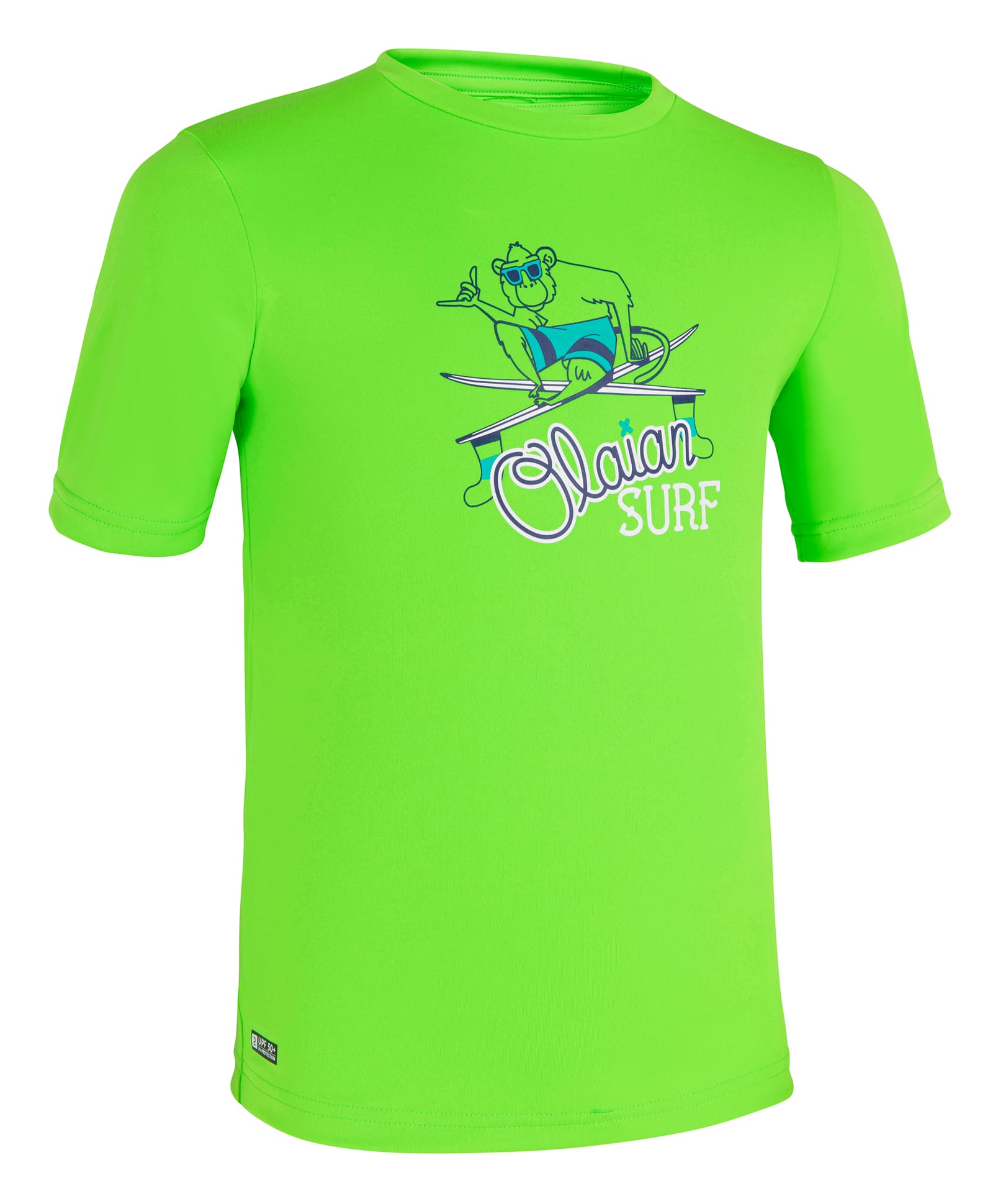 DECATHLON Knit Half Sleeves Monkey Printed Tee - Green-picture-25