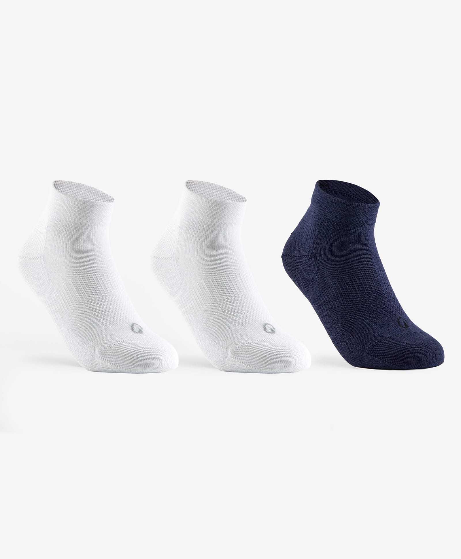 DECATHLON RS 160 Pack Of 3 Cotton Solid Socks - Multicolor-picture-43