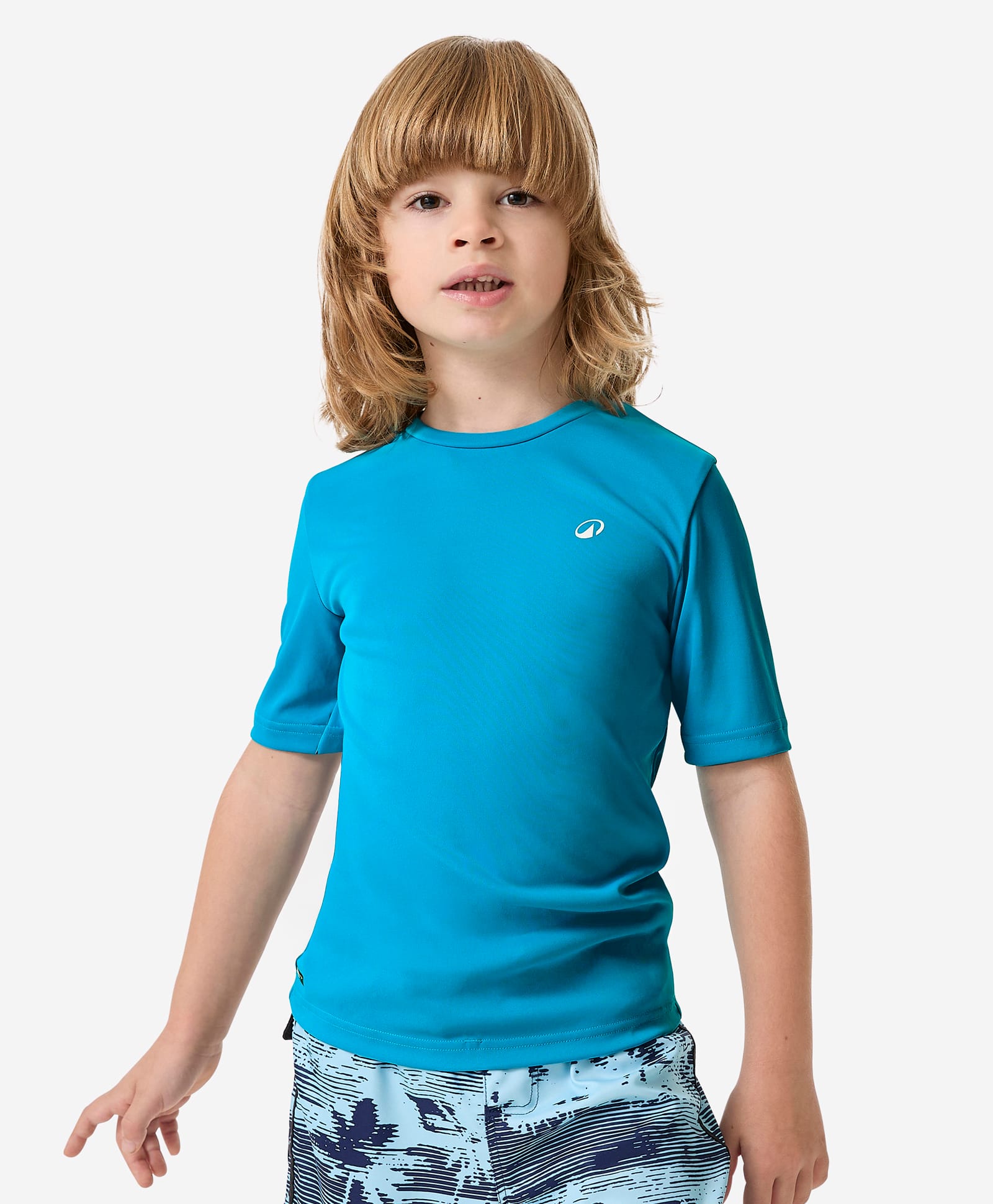 DECATHLON Knit Half Sleeves Logo Printed Tee - Blue-picture-16