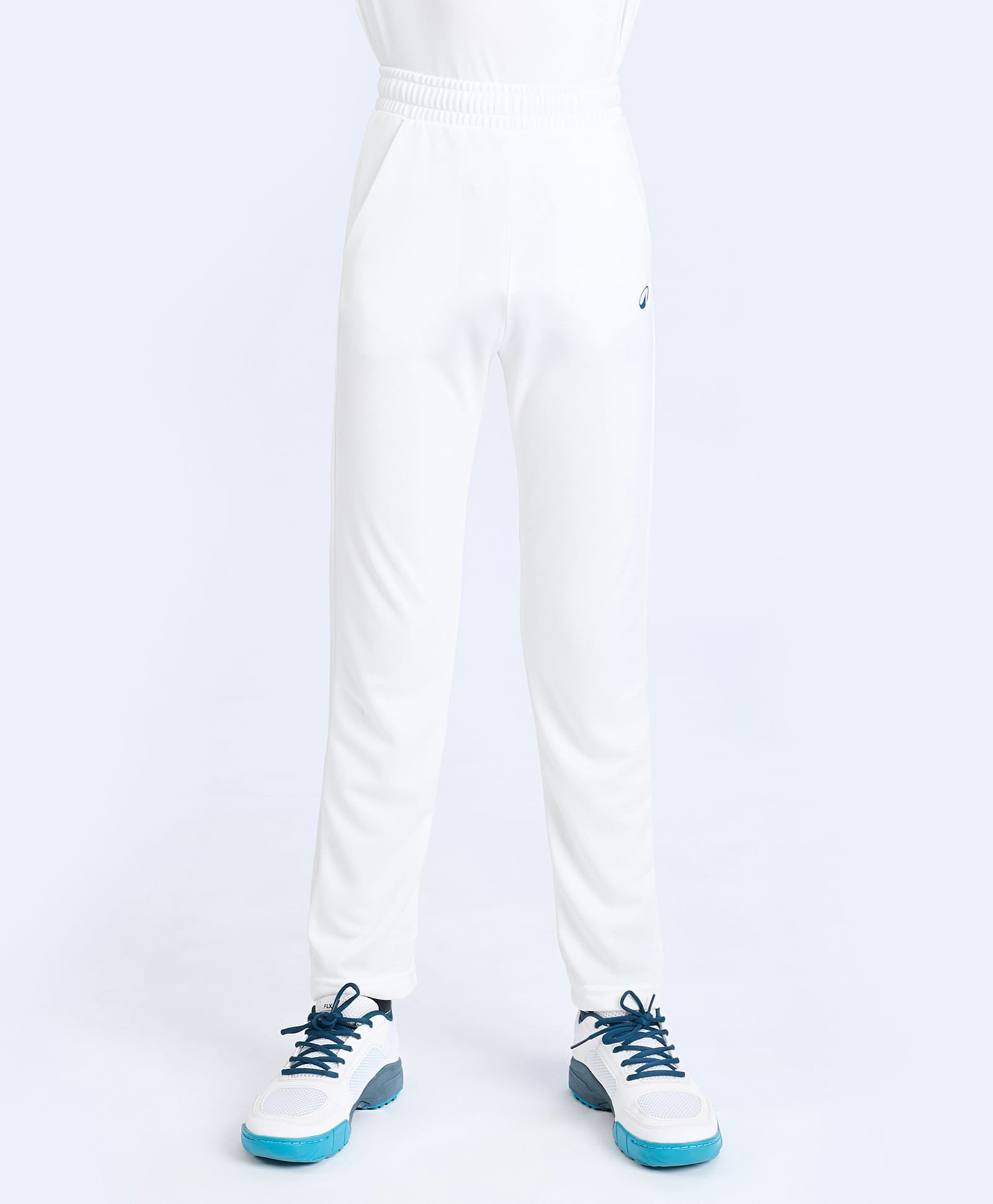 DECATHLON Knit Solid Track Pants - White-picture-21