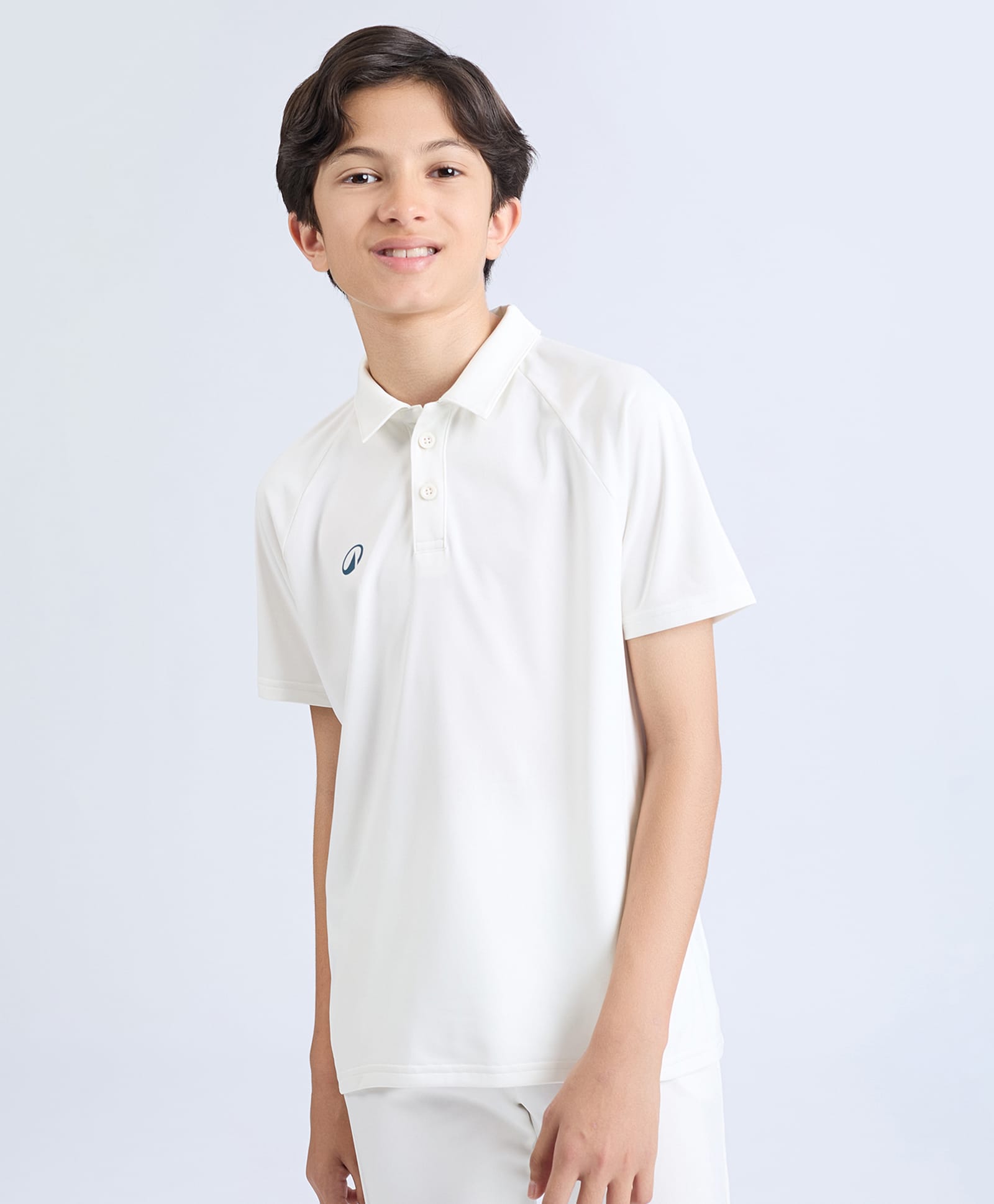 DECATHLON CP100 Knit Half Sleeves Brand Logo Printed Polo Tee - White-picture-18
