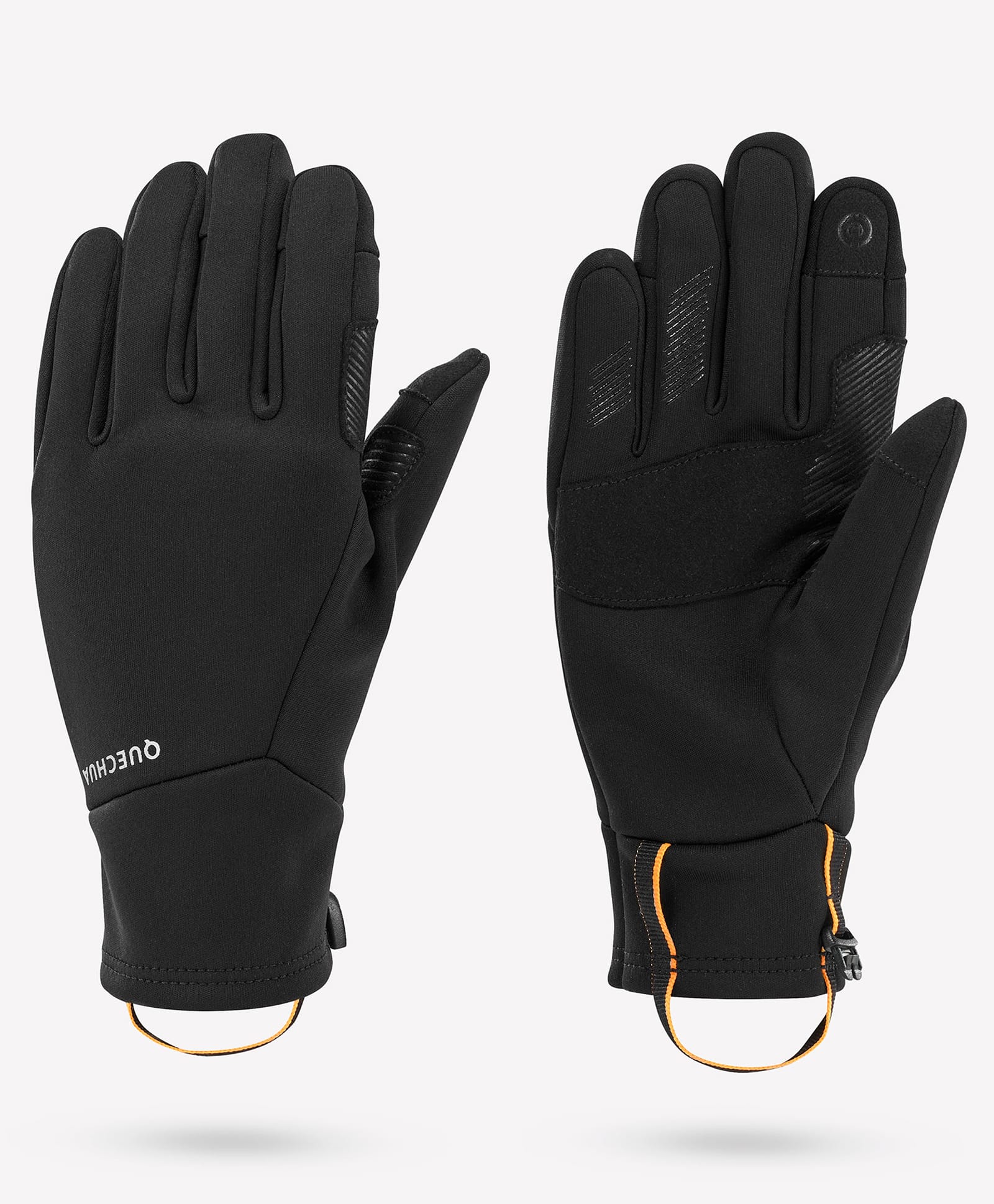 DECATHLON Knit Solid Gloves - Black-picture-40