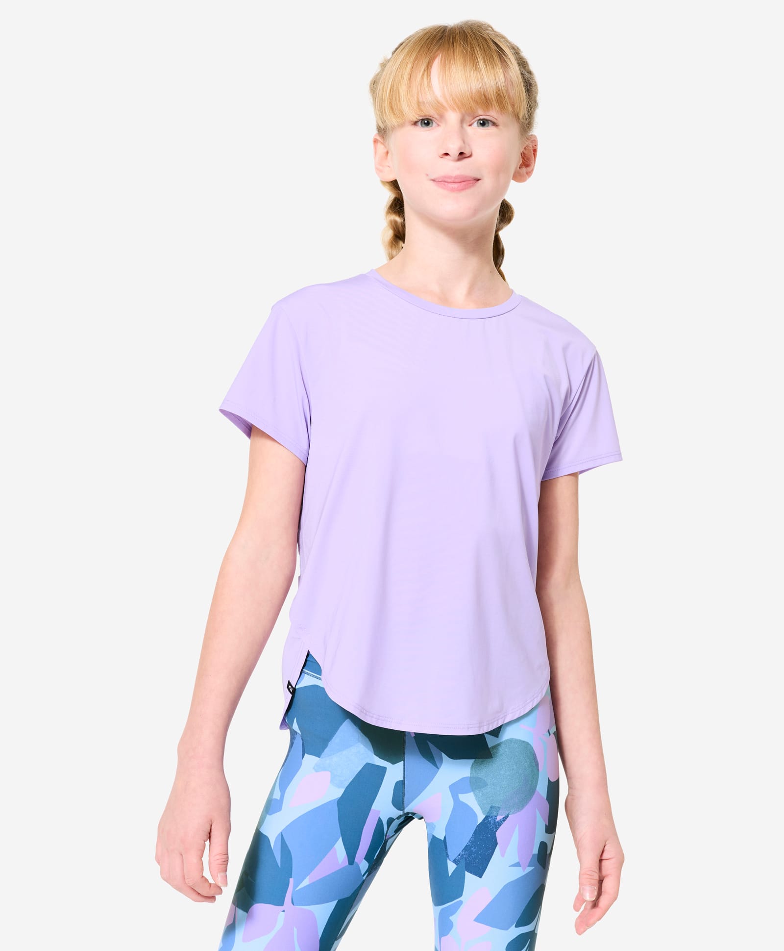 DECATHLON Knit Half Sleeves Solid Tee - Purple-image-9