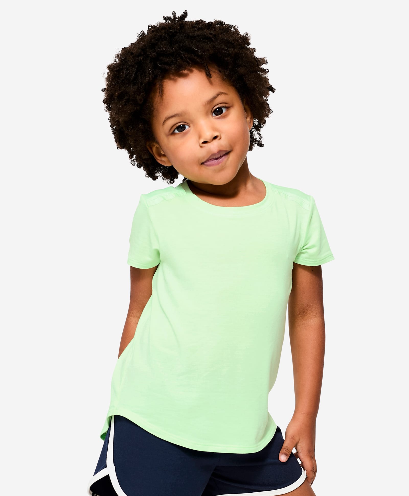 DECATHLON Knit Half Sleeves Solid Tee - Green-picture-14