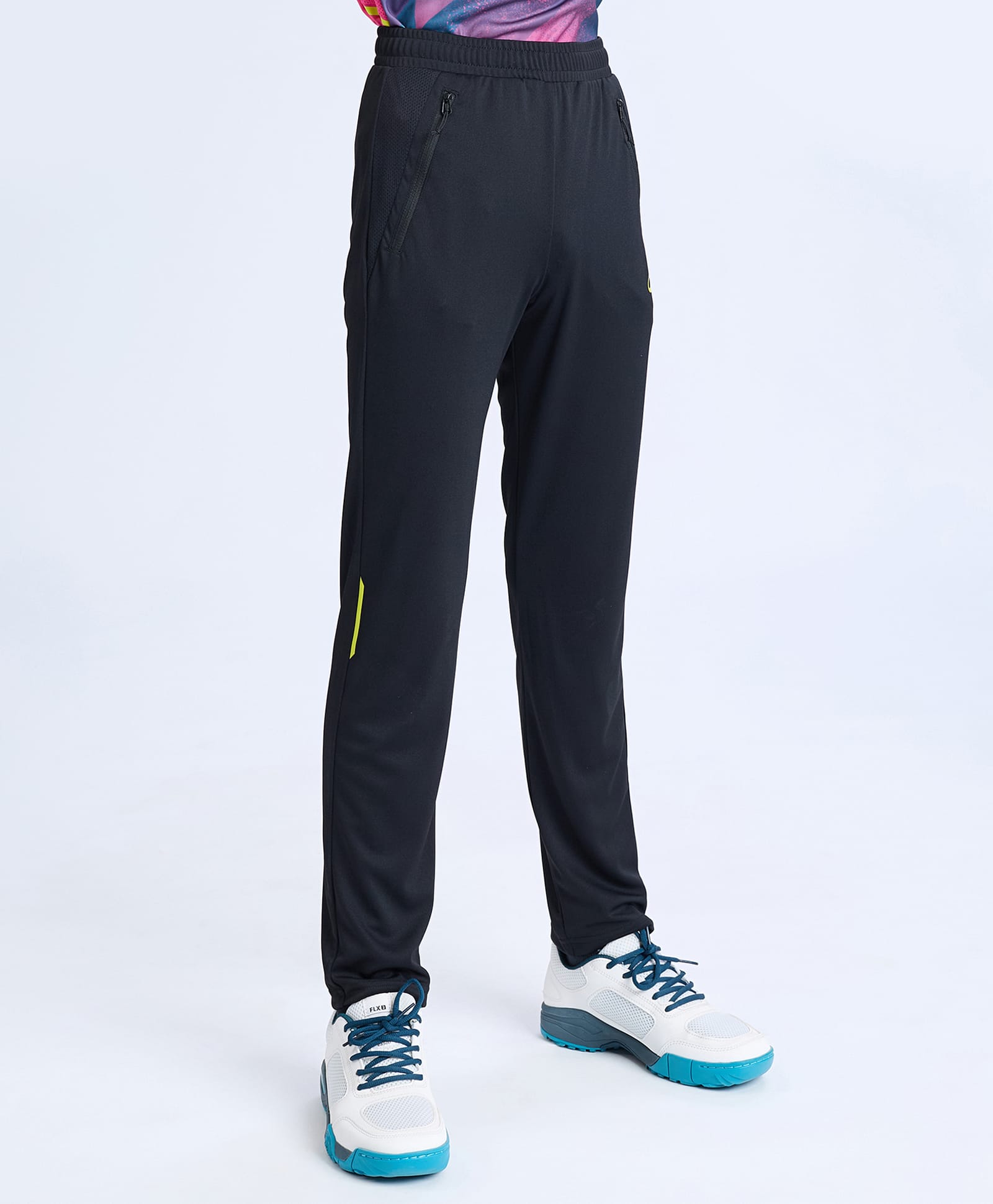 DECATHLON Knit Solid Track Pants - Black-picture-26