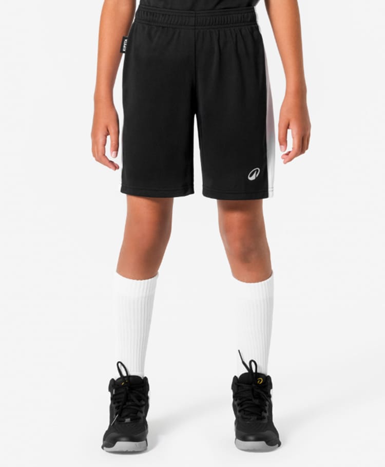 DECATHLON Kipsta SH100 Knit Colour Blocked Shorts - Black-picture-19