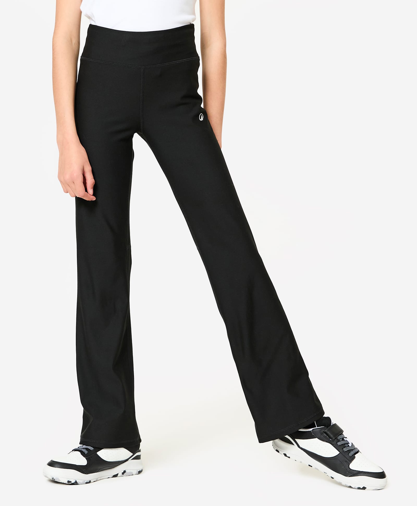 DECATHLON Knit Brand Logo Printed Leggings - Black-picture-14