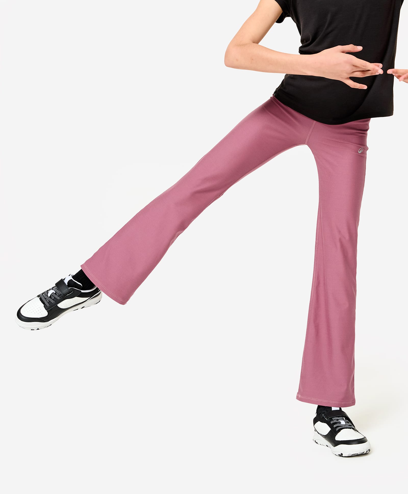 DECATHLON Knit Brand Logo Printed Leggings - Pink-picture-14