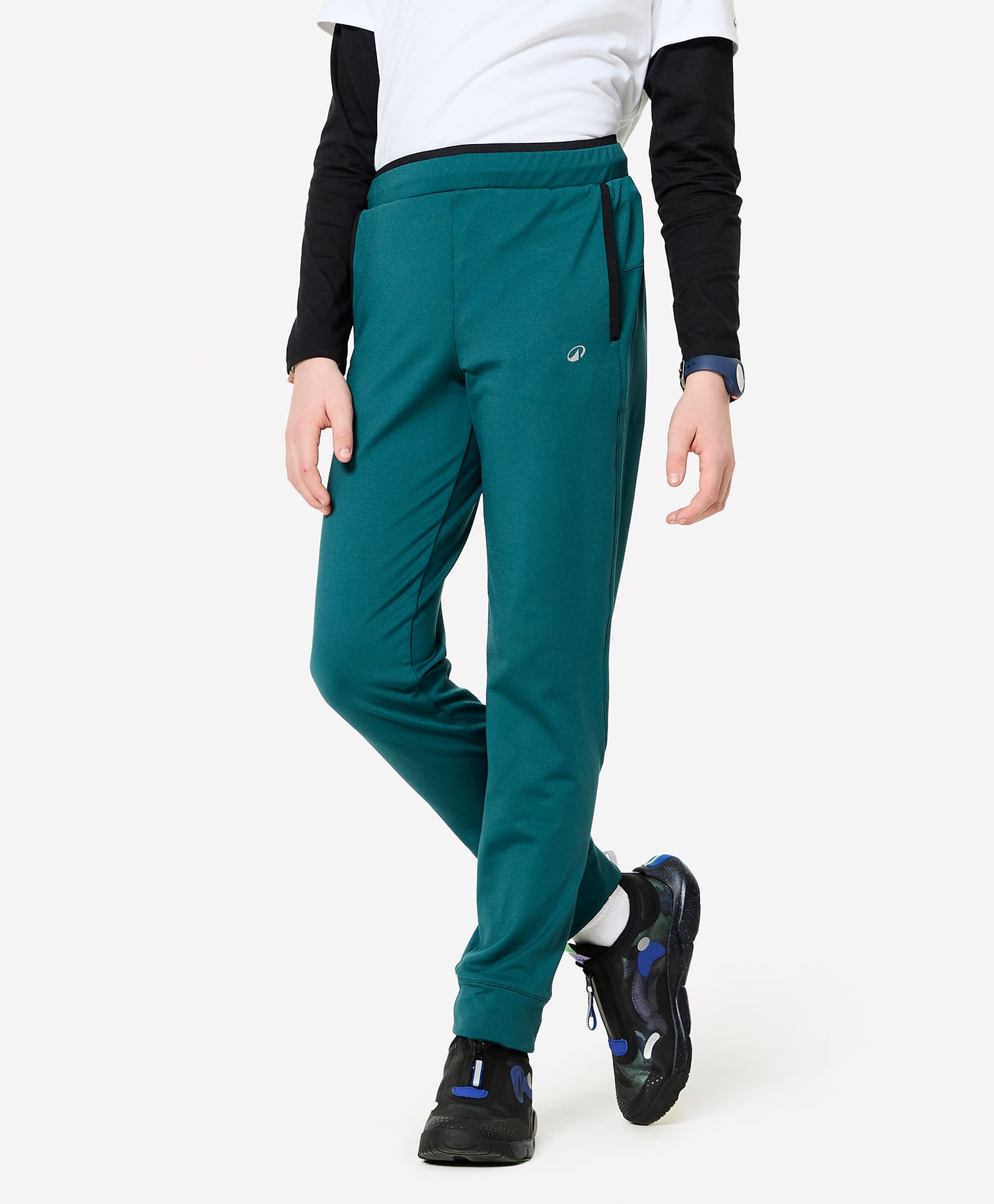 DECATHLON Domyos Knit Brand Logo Printed Track Pants - Green-picture-22
