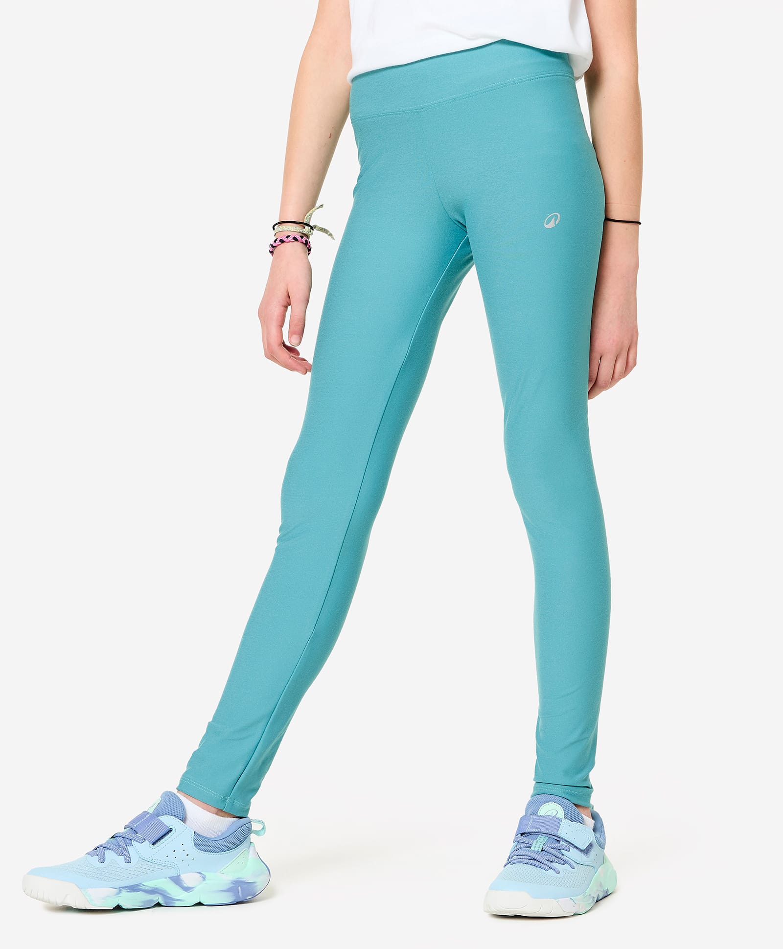 DECATHLON Knit Solid Leggings - Blue-picture-29