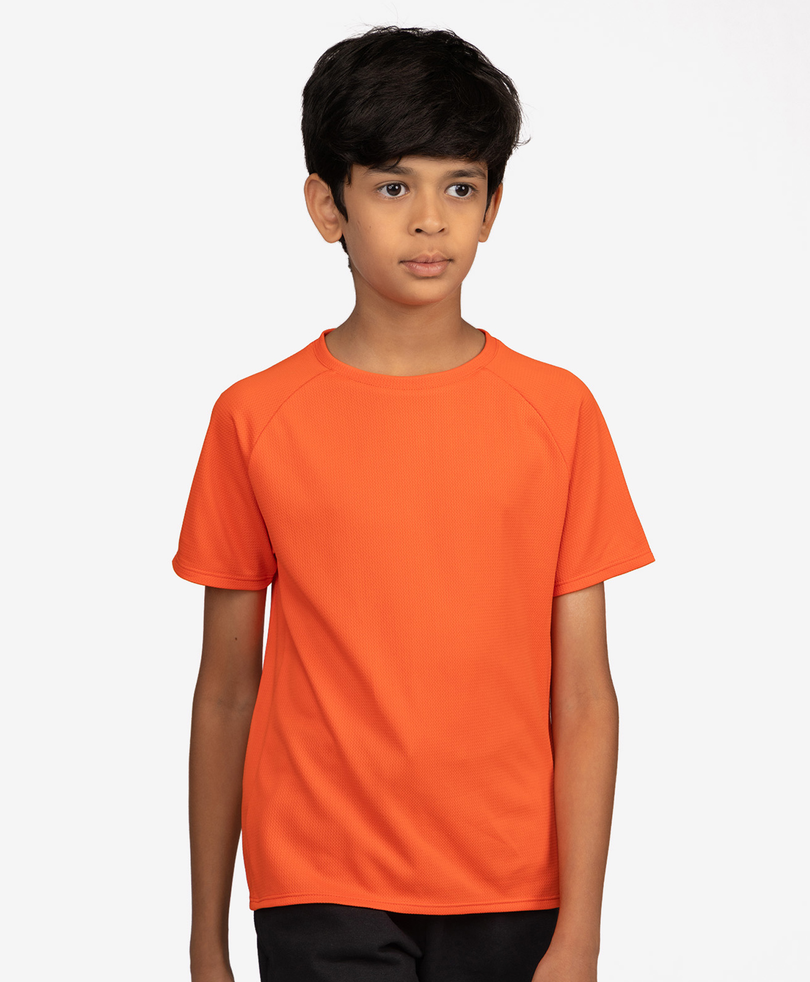 DECATHLON Cotton Knit Half Sleeves Solid Tee - Pink-image-10