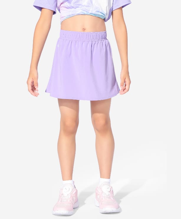 DECATHLON Kuikma Lite 564 Jr Knit Solid Skirt - Purple-picture-22