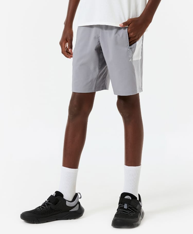 DECATHLON Knit Side Taped Shorts - Grey-picture-28