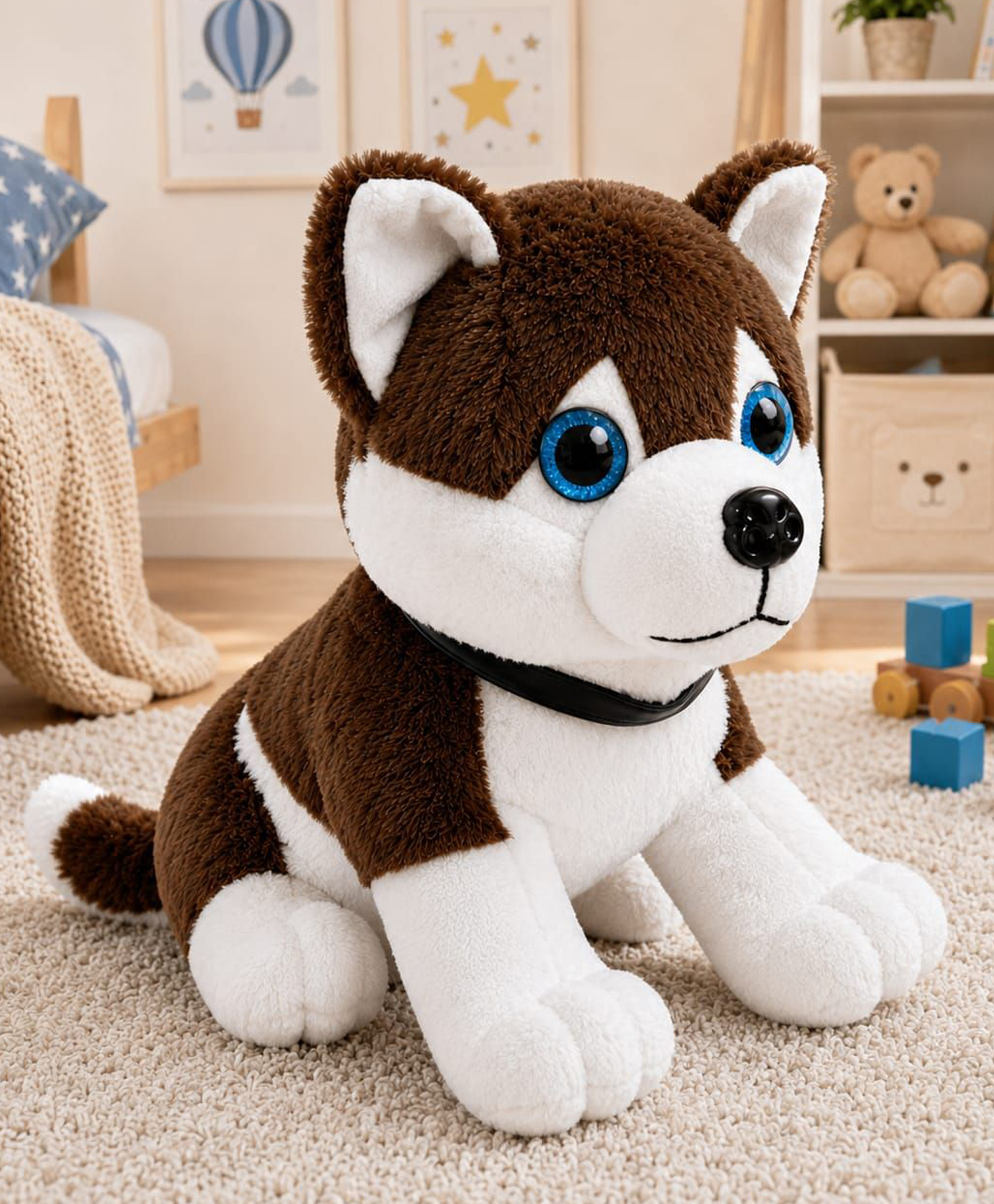 BESTIES 25 cm Dark Choclate Brown Husky Dog-image-47