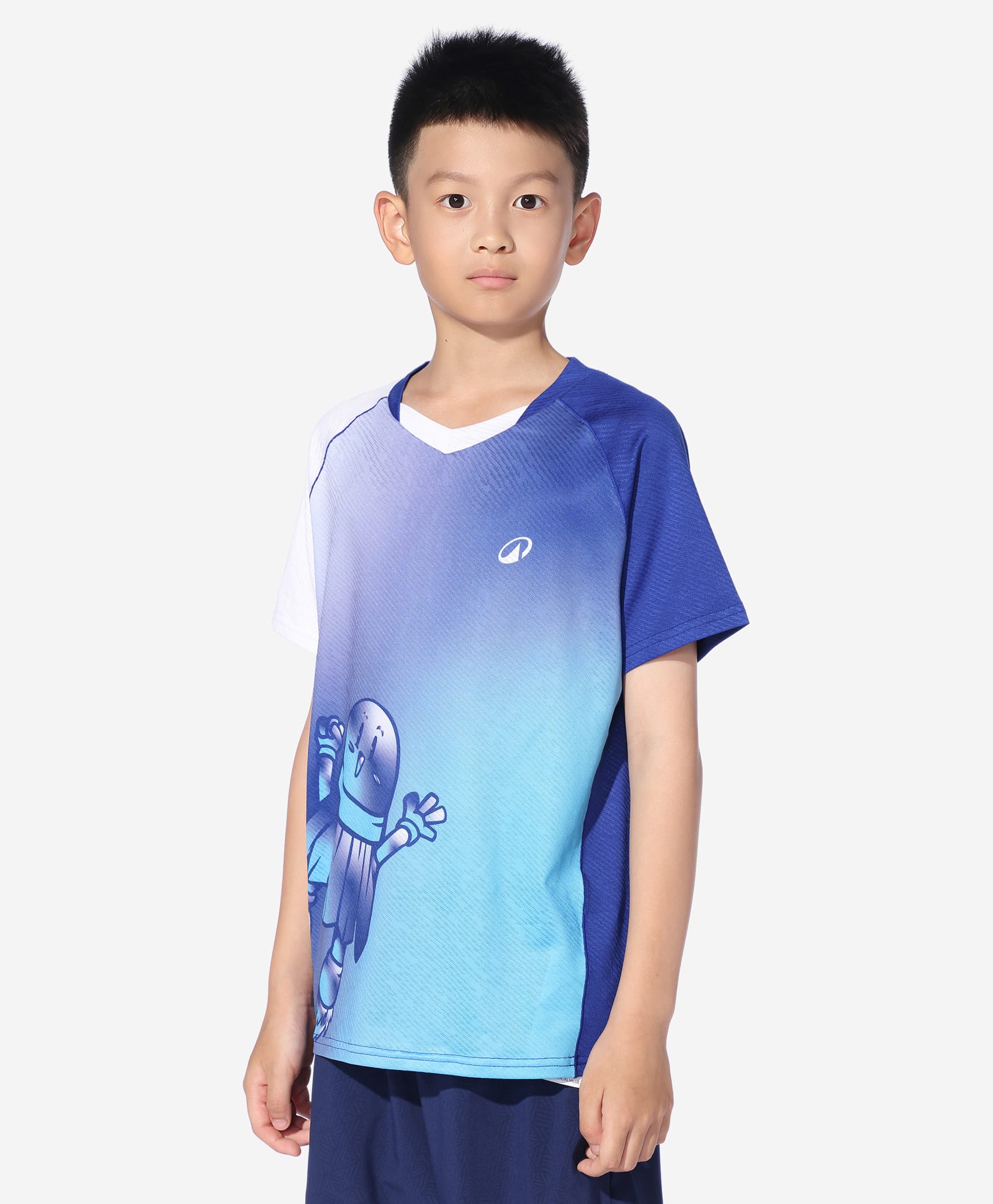 DECATHLON Knit Half Sleeves Abstract Printed Tee - Blue-picture-20