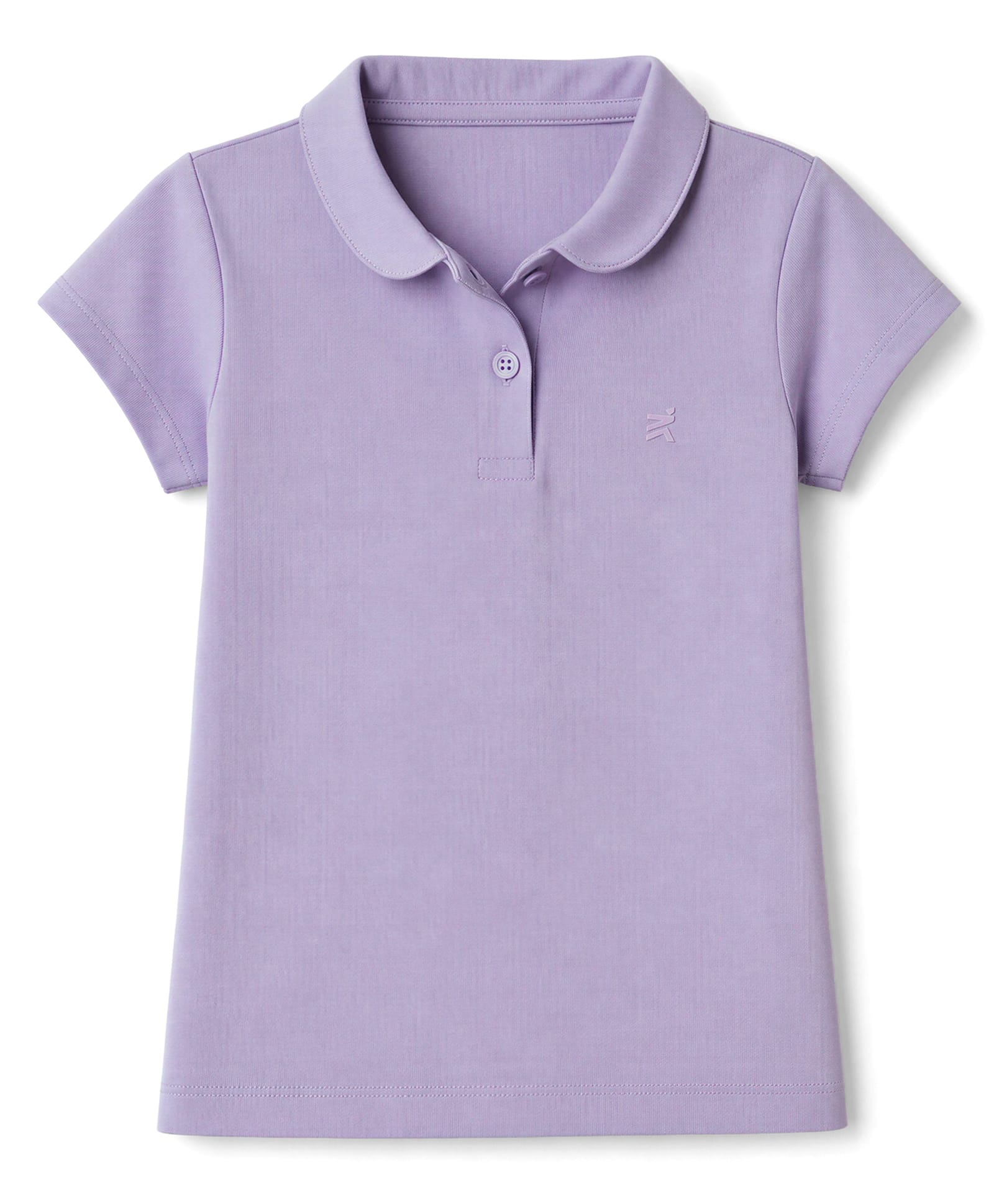 Doreme Cotton Knit Half Sleeves Solid Polo T-Shirt - Lilac-picture-17